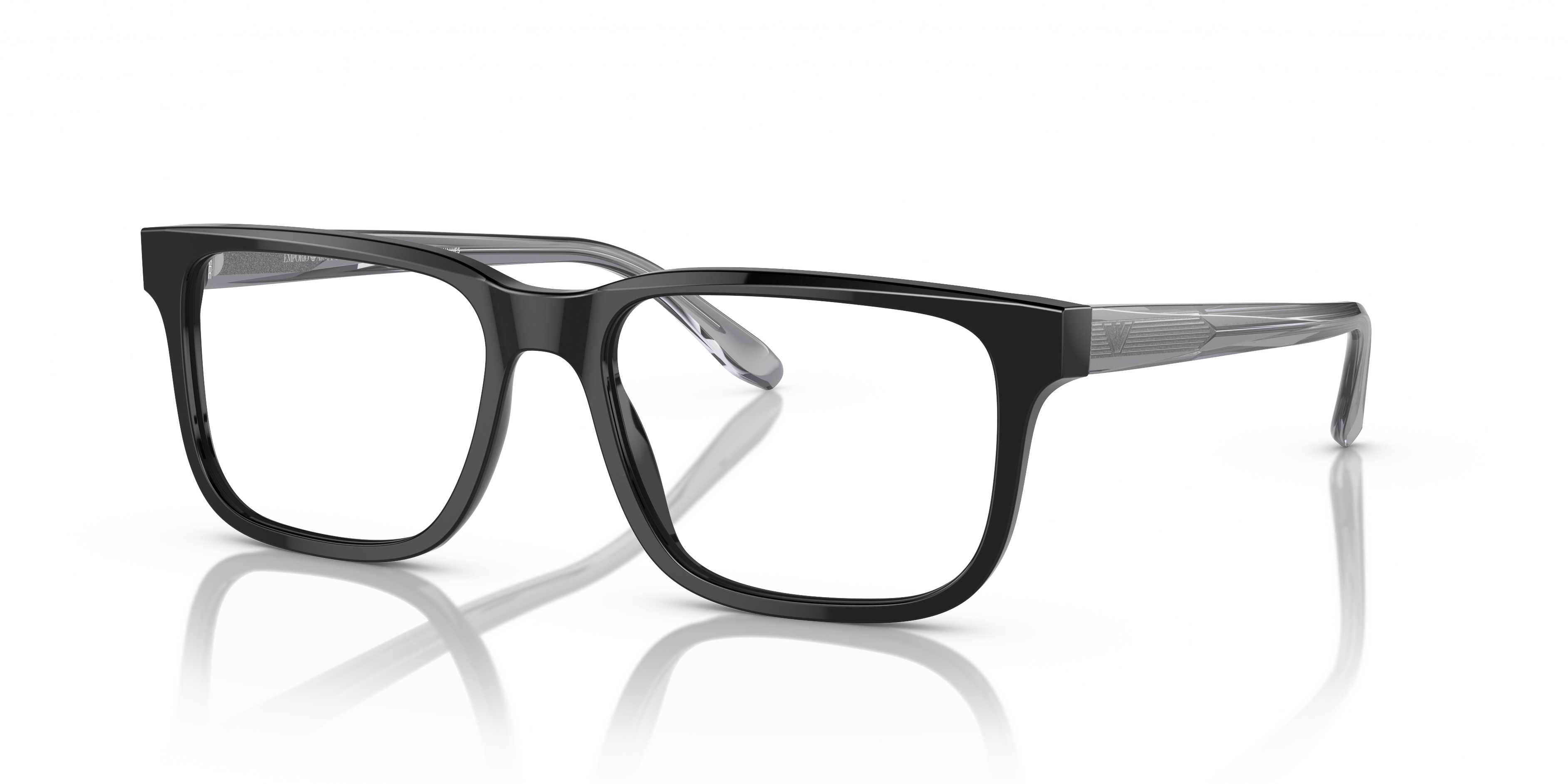 Emporio Armani EA3218 Black three-quarter view