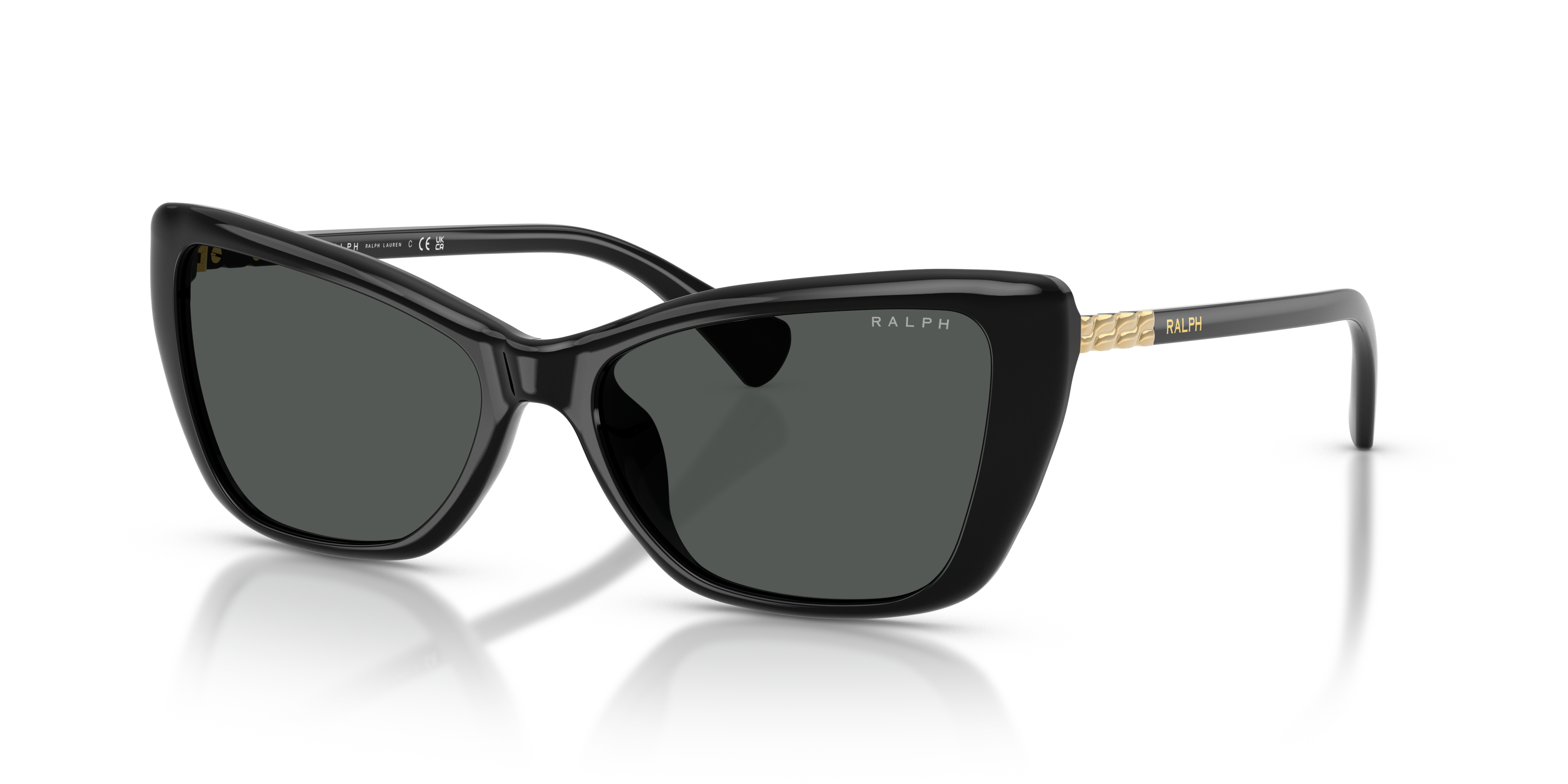 Ralph by Ralph Lauren RA5332U Shiny Black three-quarter view