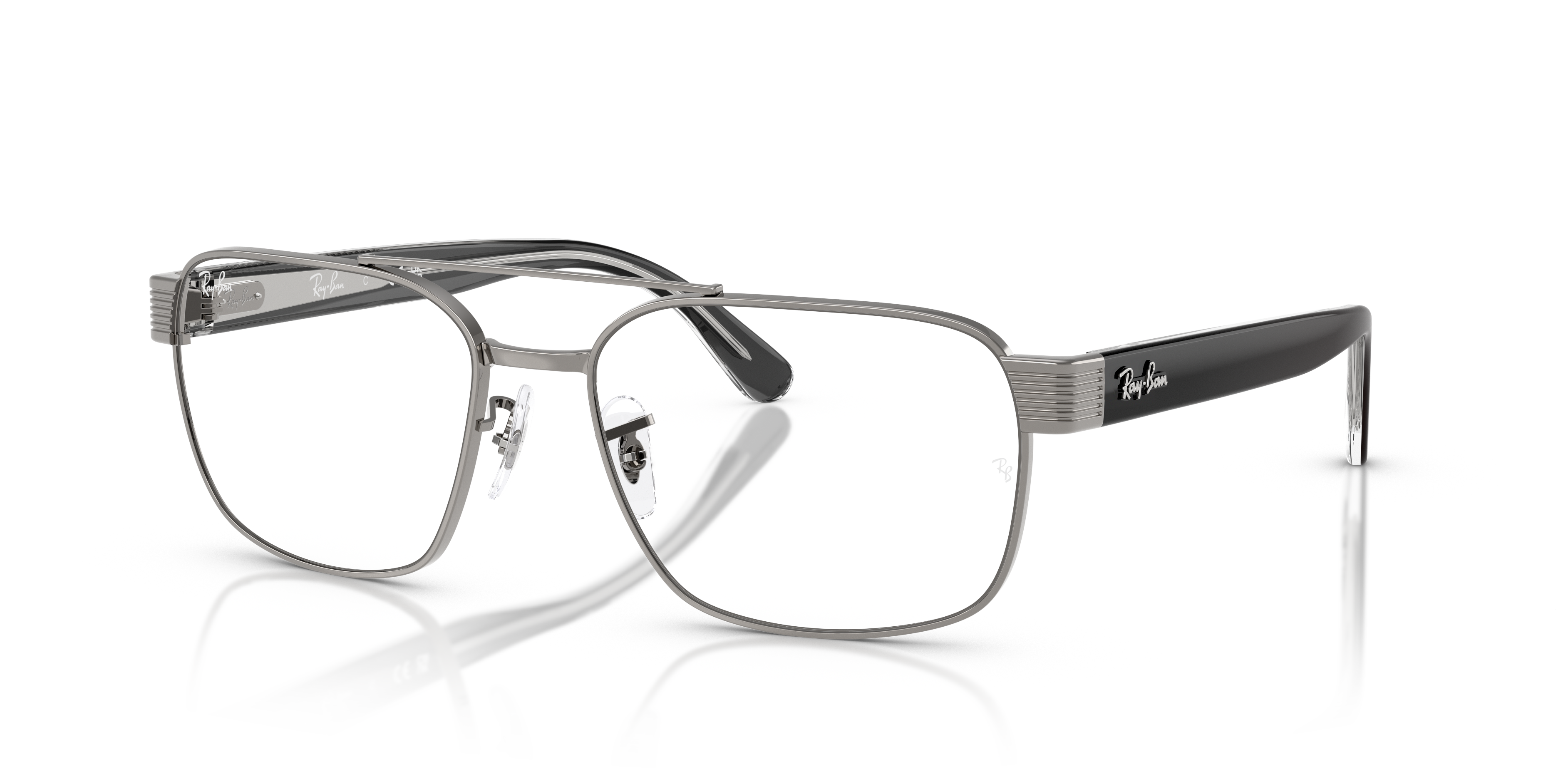 Ray-Ban RB3751V Gunmetal three-quarter view