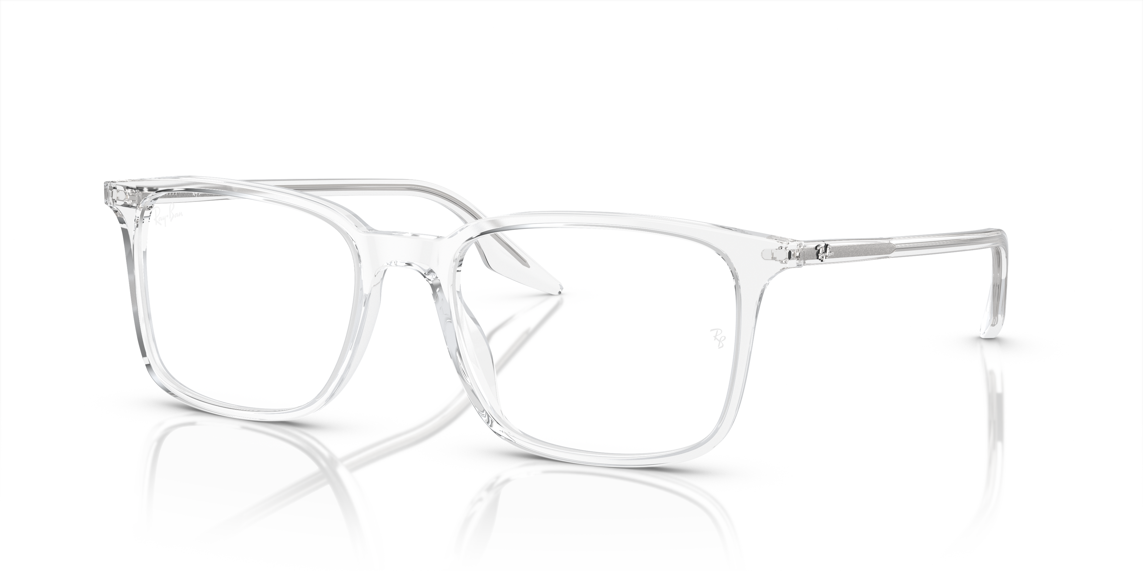 Ray-Ban RB5421 in Transparent, three-quarter view #Colour_Transparent (2001)