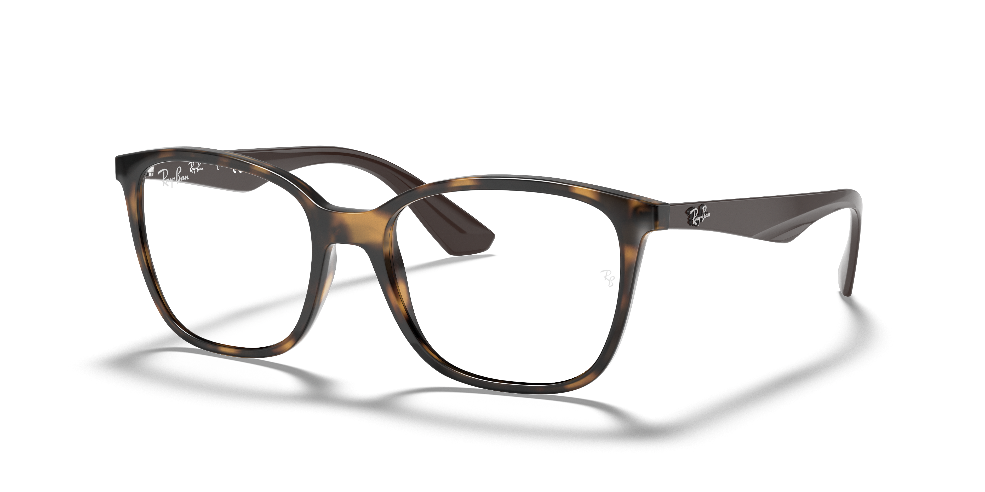 Ray-Ban RB7066 in Havana, three-quarter view #Colour_Havana (5577)