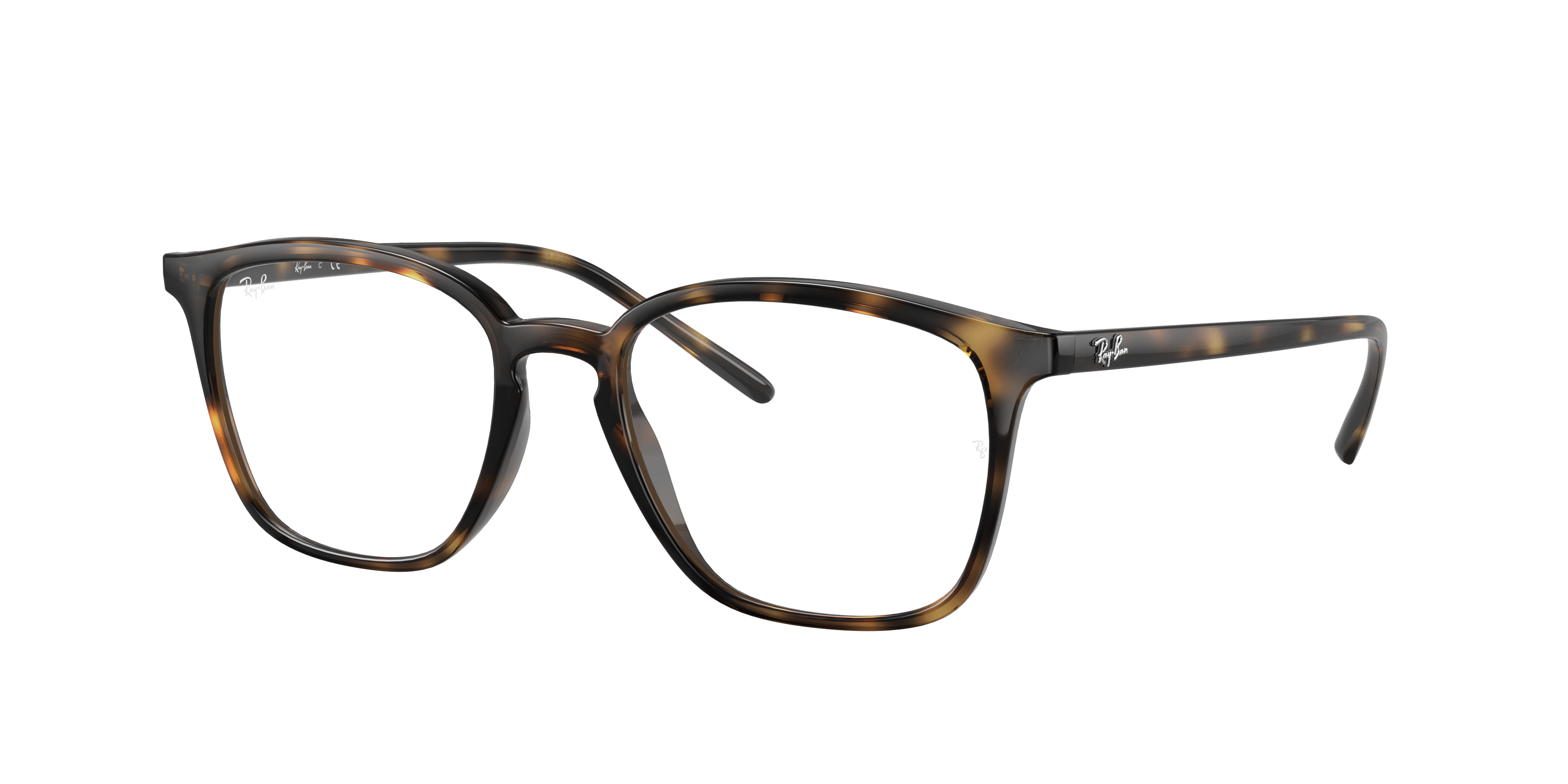 Ray-Ban RB7185 in Havana, three-quarter view #Colour_Havana (2012)