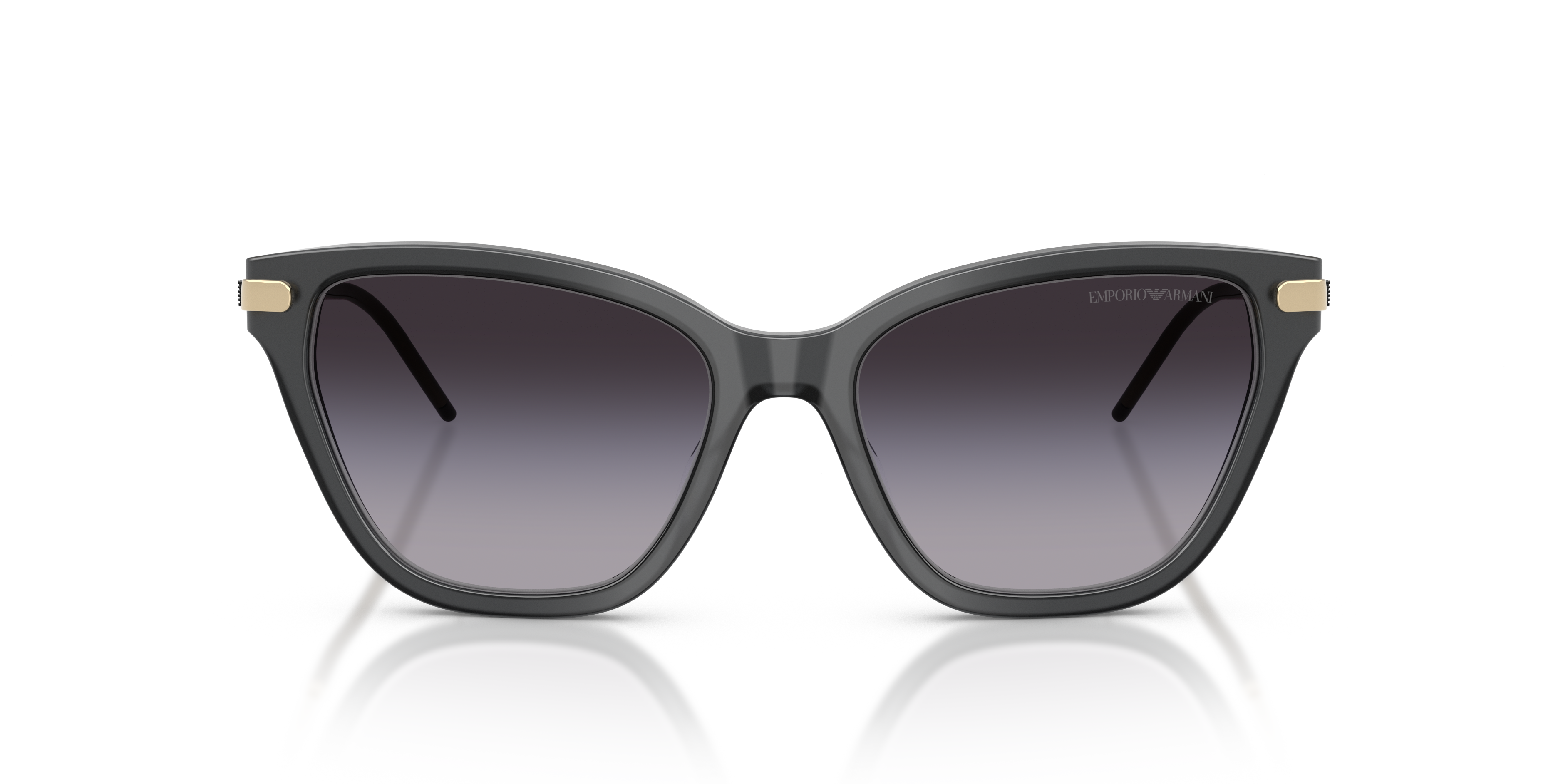 Emporio Armani EA4251 Shiny Opal Black front view