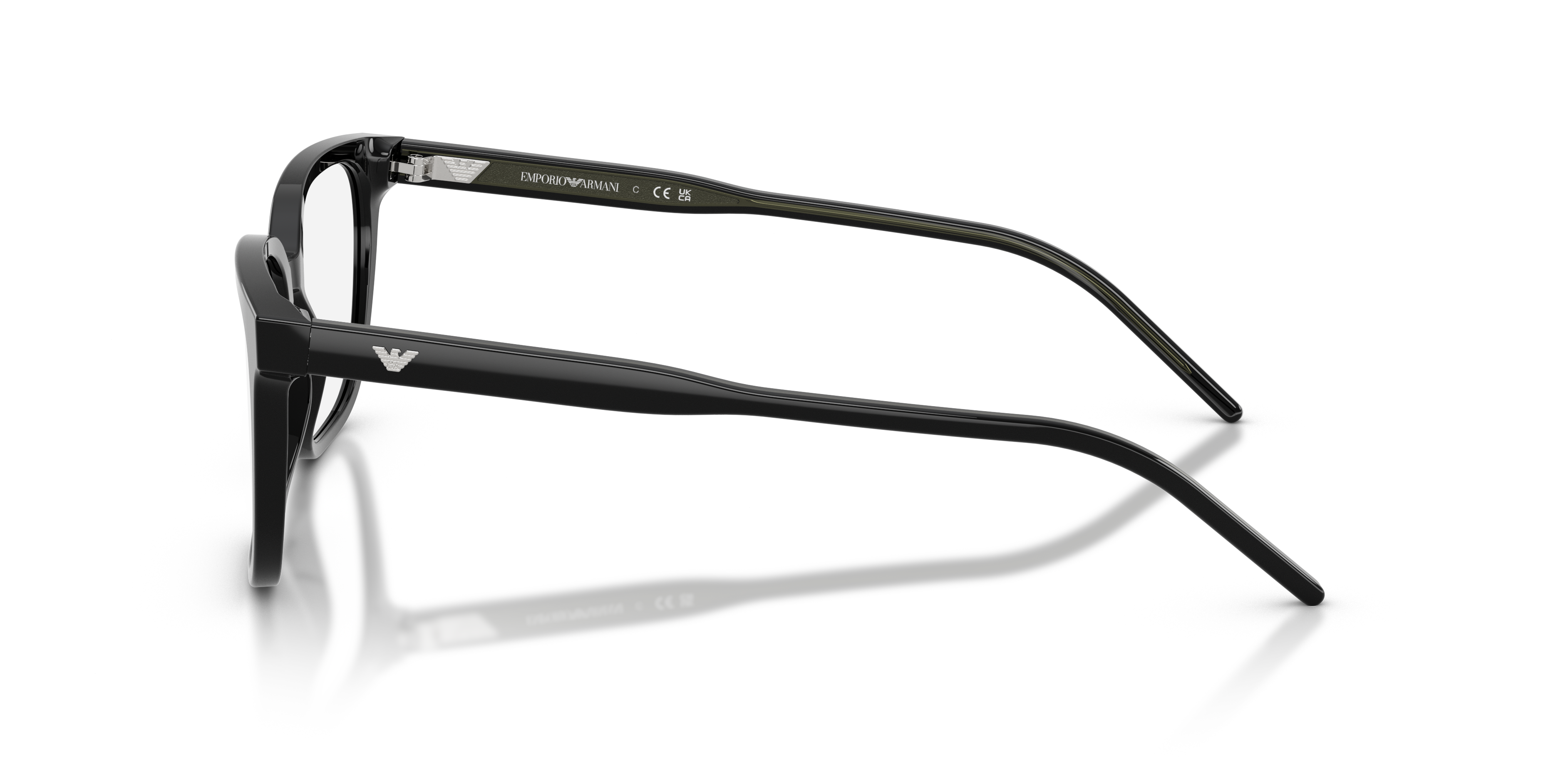 Emporio Armani EA3258 Shiny Black side view