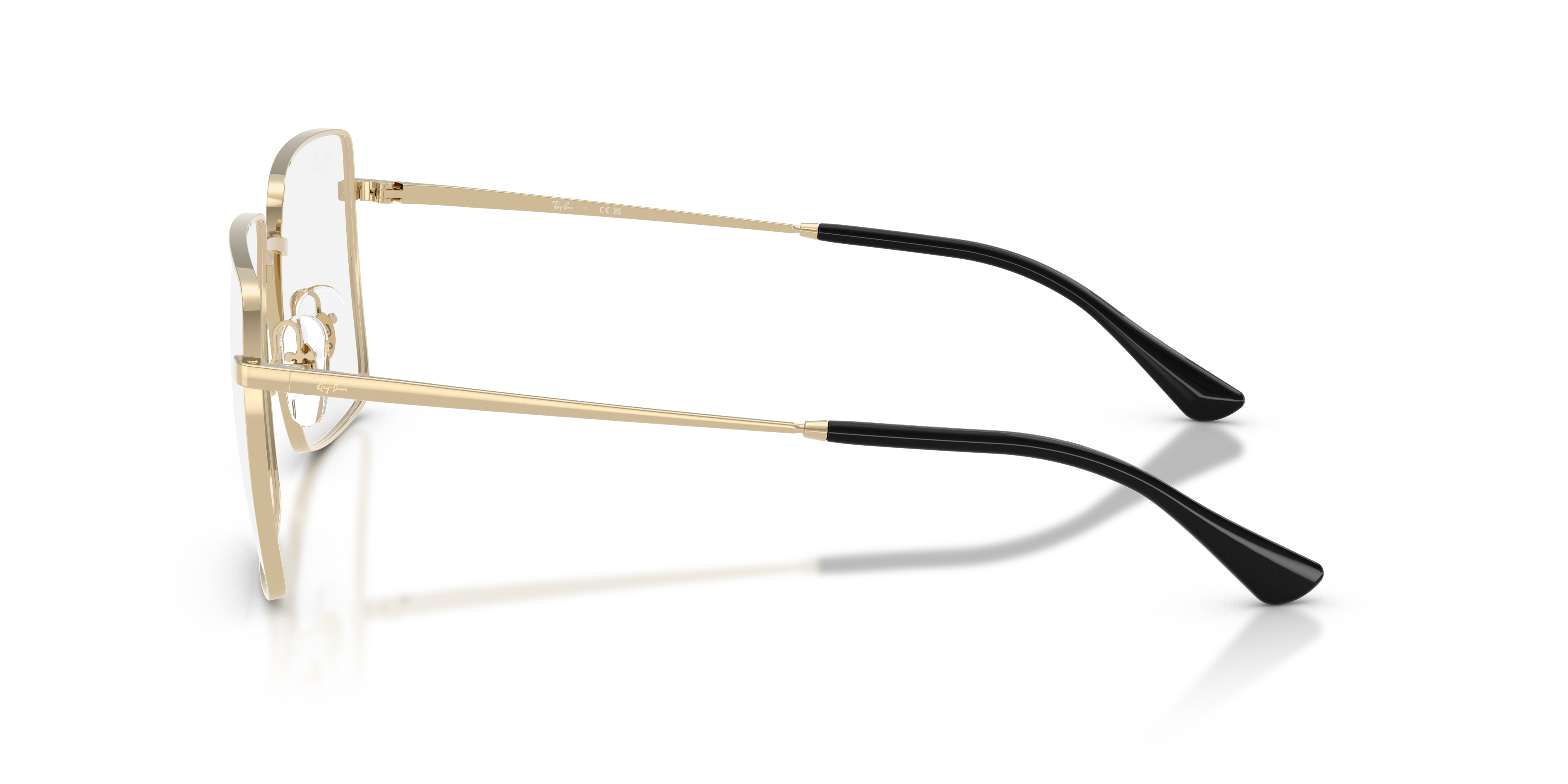 Ray-Ban Brix RB6553 Pale Gold side view