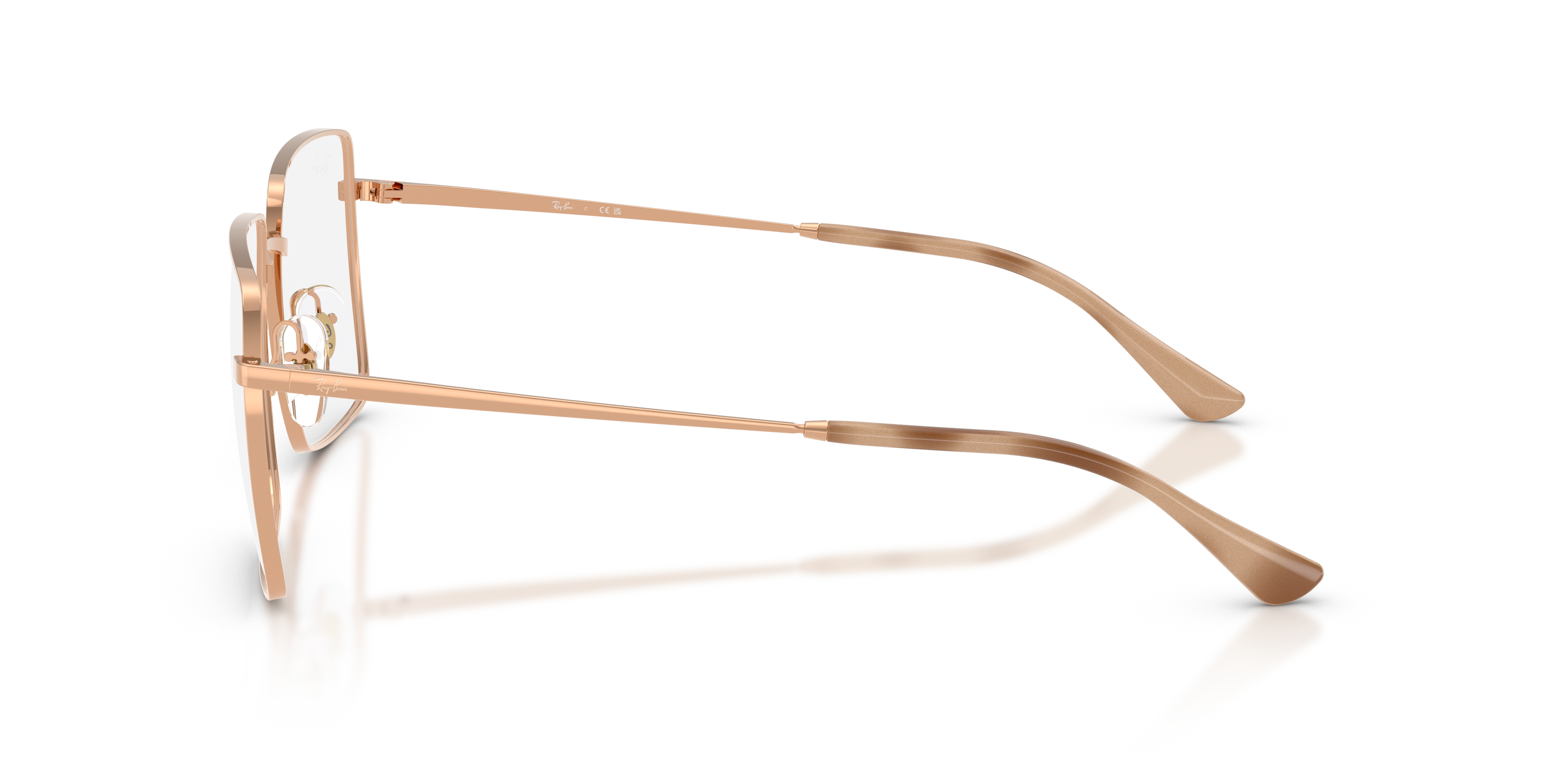 Ray-Ban Brix RB6553 Rose Gold side view