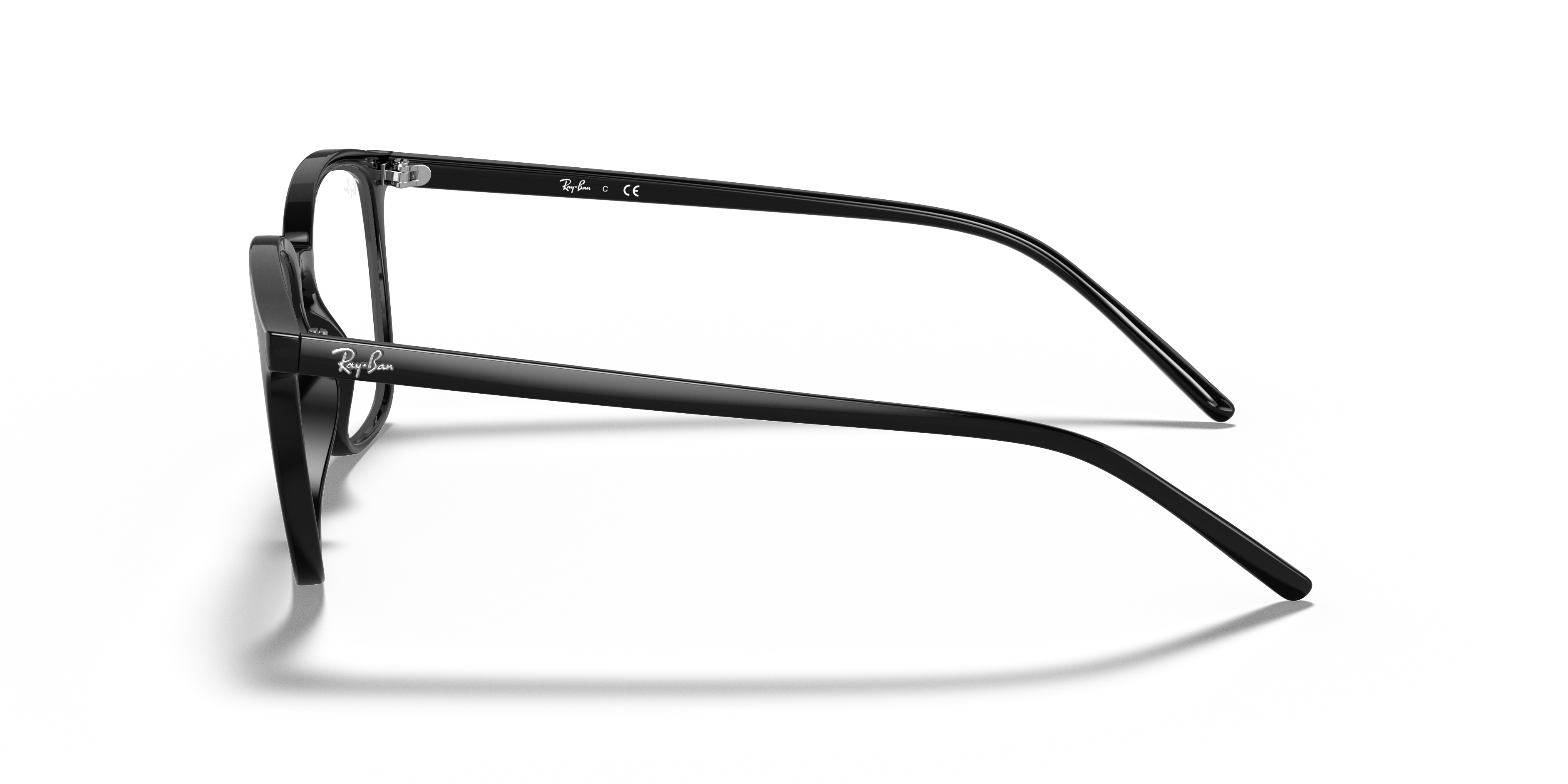 Ray-Ban RB7185 in Black, side view #Colour_Black (2000)