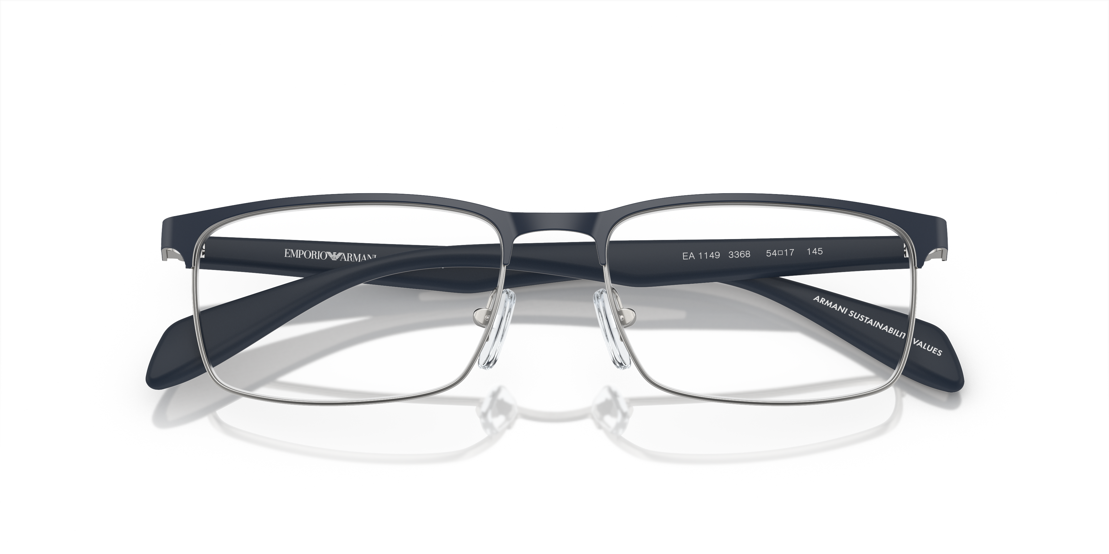 Matte Silver/Blue, front-detail view #Colour_Matte Silver/Blue