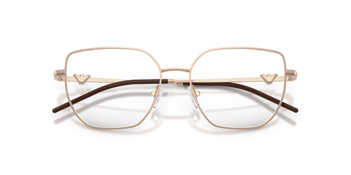 Emporio Armani EA1176 in Shiny Rose Gold, front detail view #Colour_Shiny Rose Gold (3011)