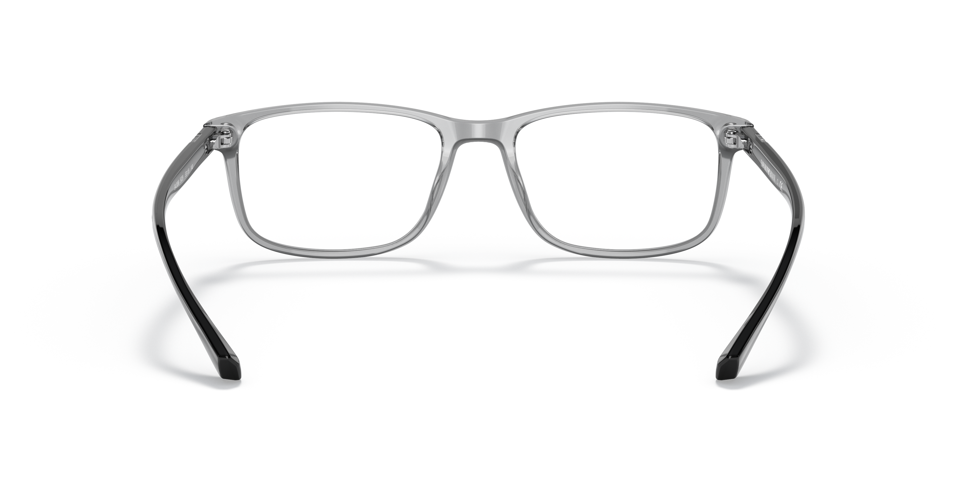 Emporio Armani EA3098 in Transparent Grey, back view #Colour_Transparent Grey