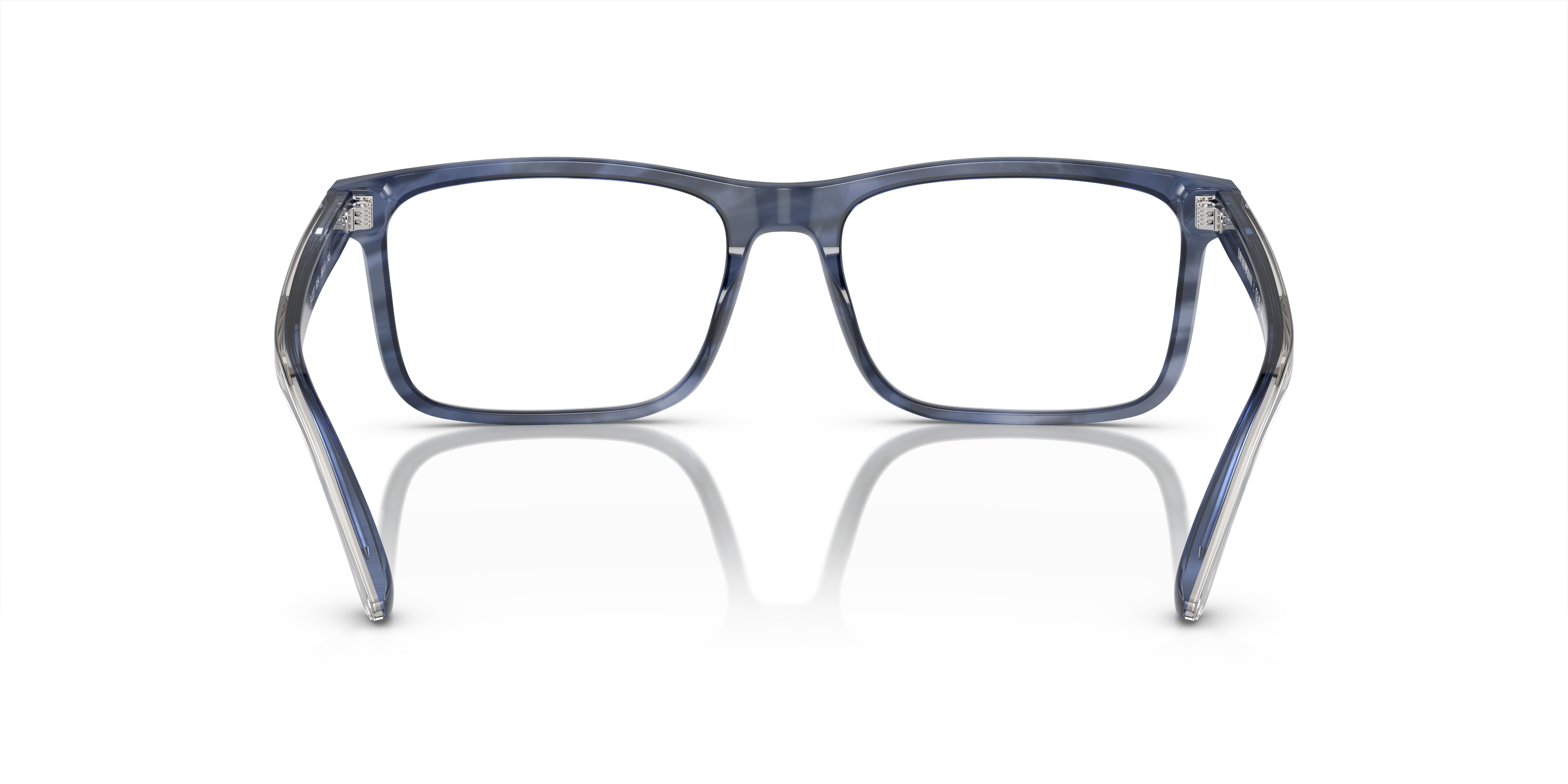 Emporio Armani EA3227 in Shiny Blue / Top Smoke, rear view #Colour_Shiny Blue / Top Smoke (6054)