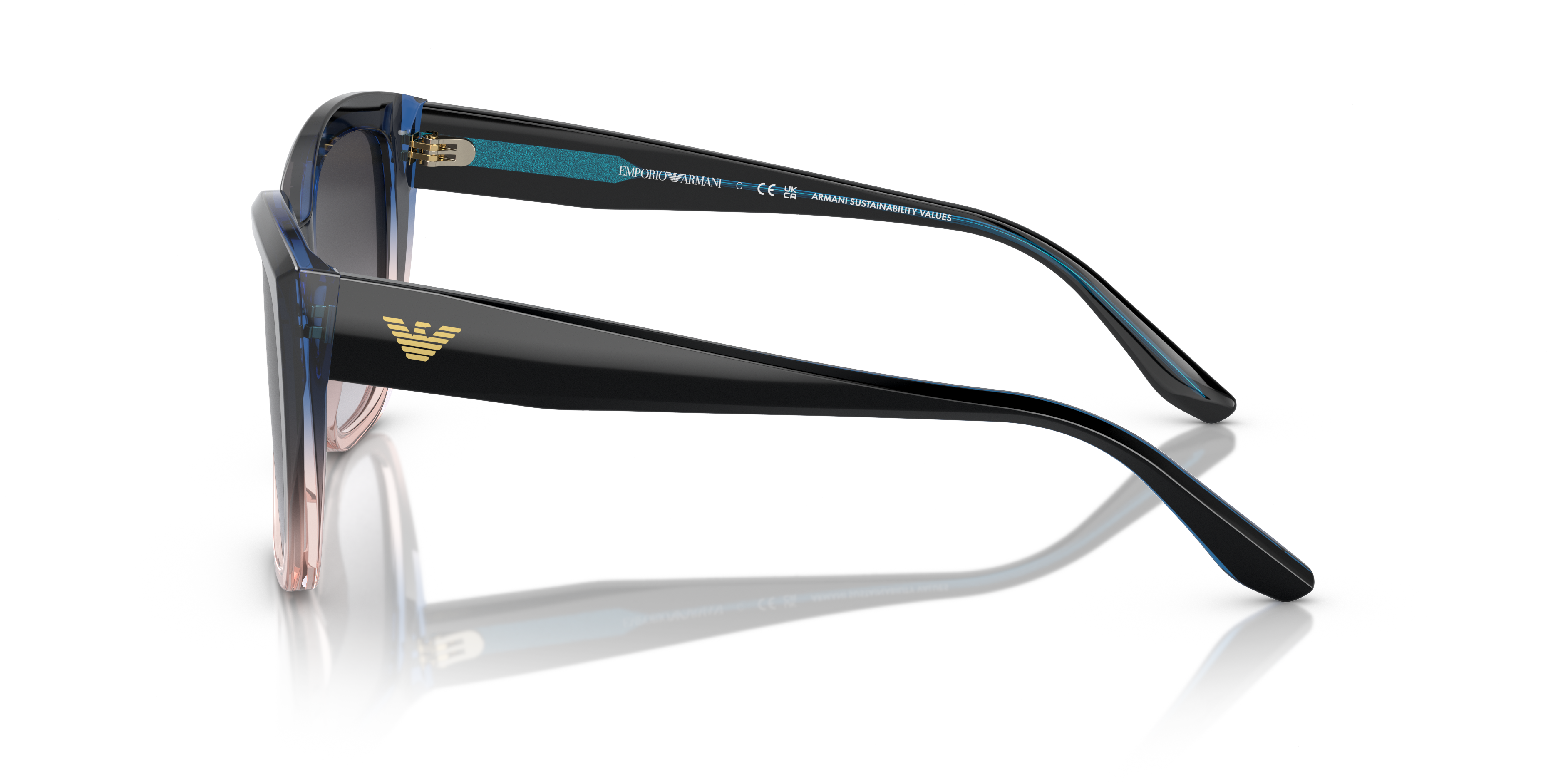 Gradient Blue/Orange, side view #Colour_Gradient Blue/Orange