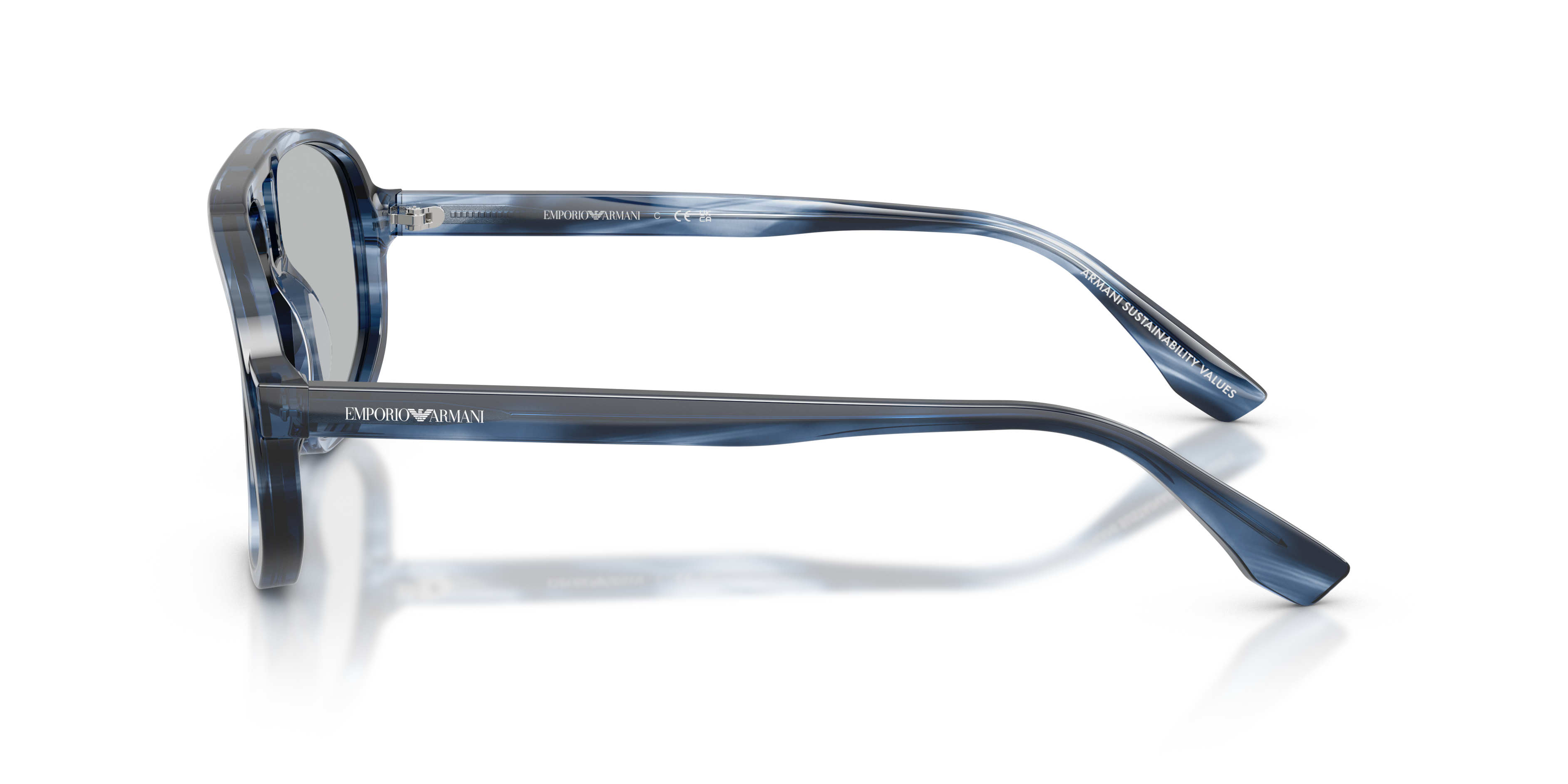 Striped Dark Blue, side view #Colour_Striped Dark Blue