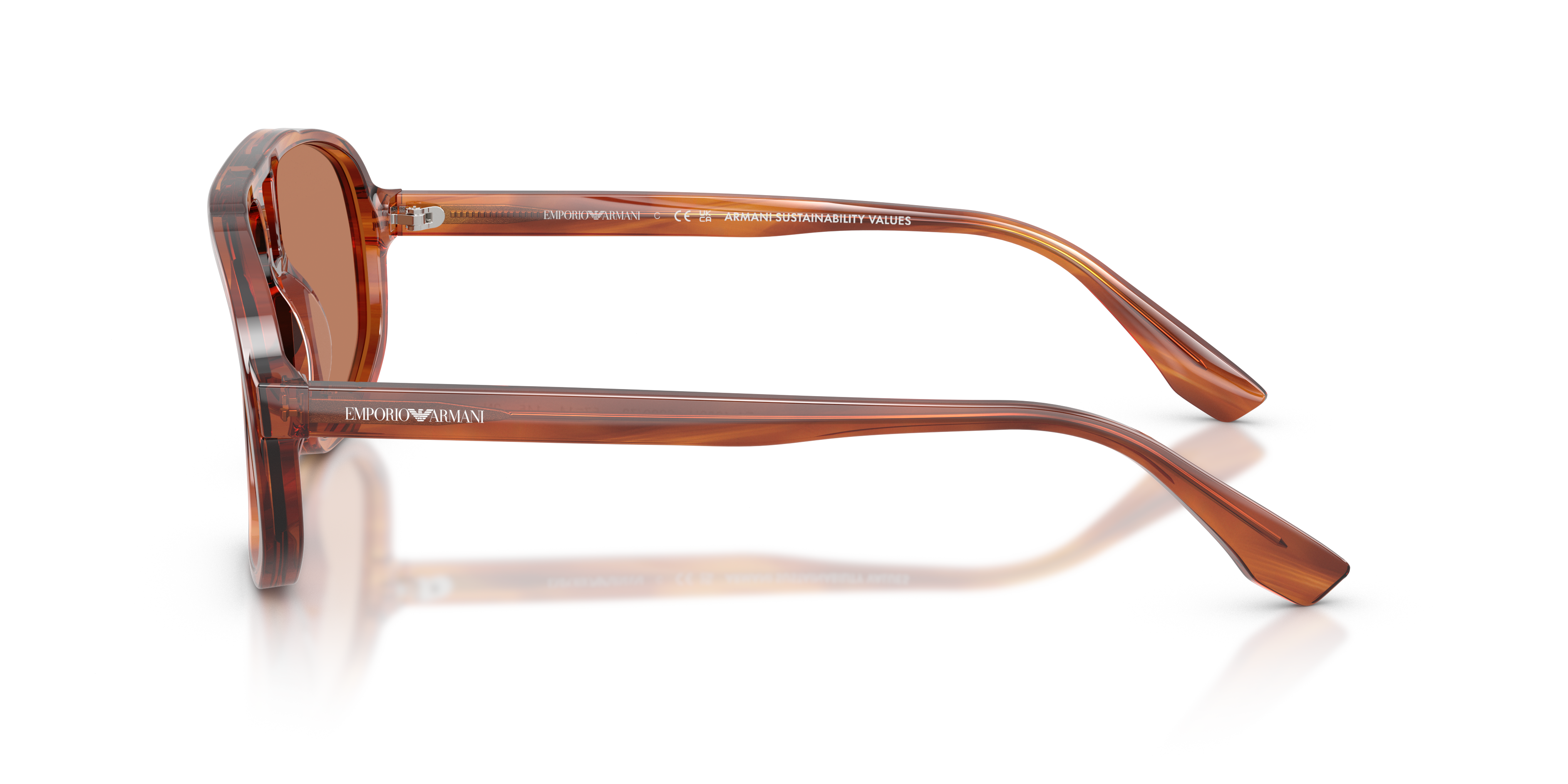 Striped Dark Brown, side view #Colour_Striped Dark Brown