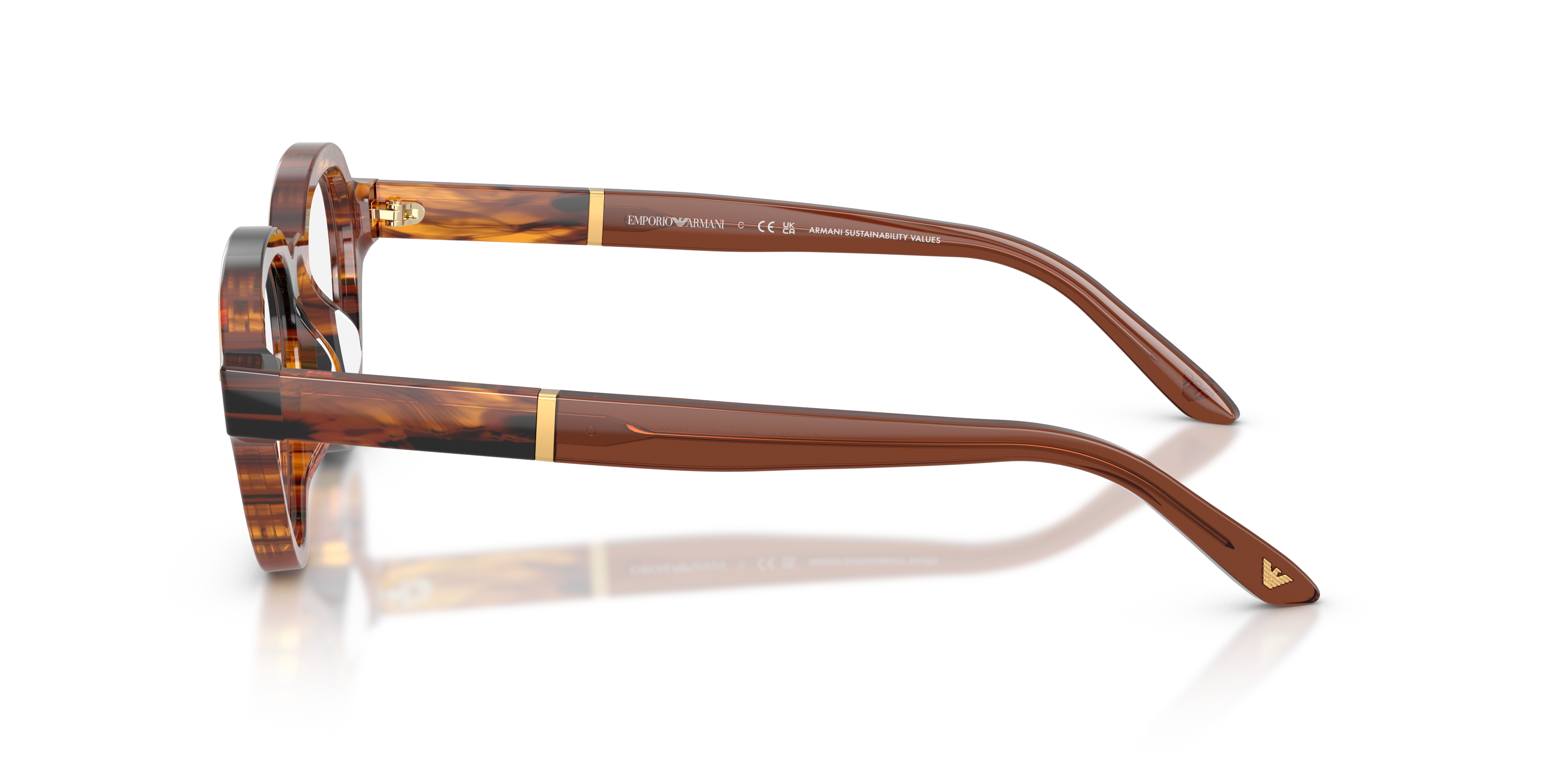 Striped Dark Brown (63391W), side view #Colour_Striped Dark Brown (63391W)