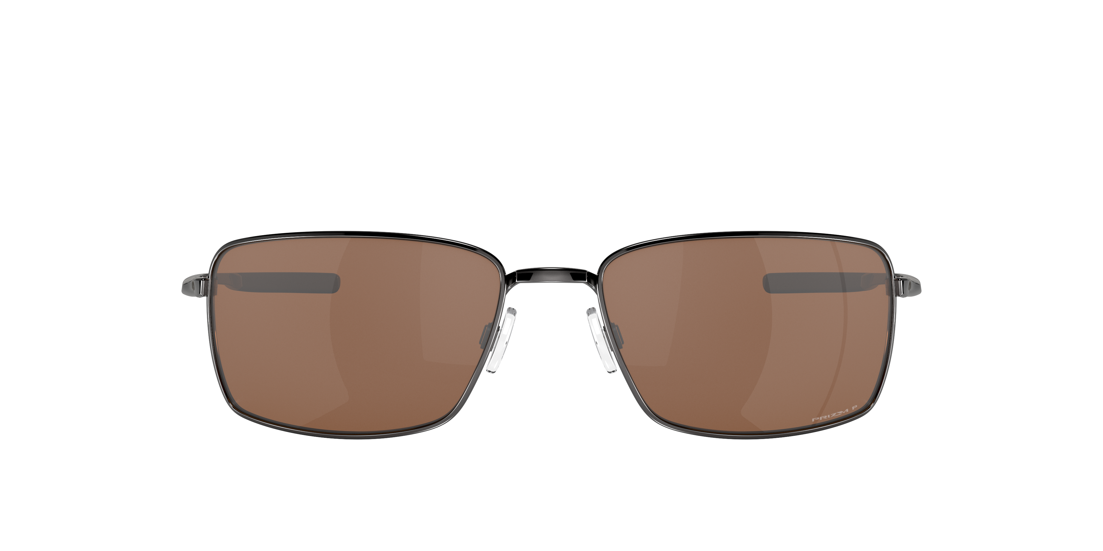 Oakley Square Wire OO4075 in Tungsten / Prizm Tungsten Polarized, front view #Colour_Tungsten / Prizm Tungsten Polarized