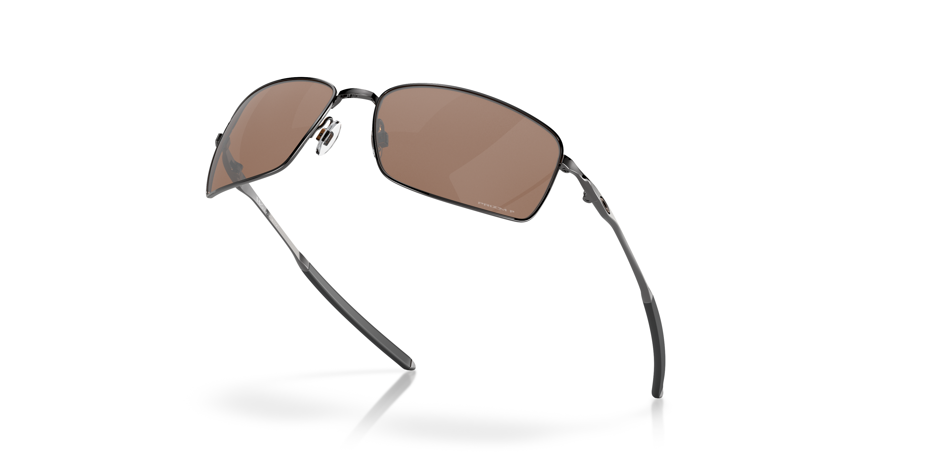 Oakley Square Wire OO4075 in Tungsten / Prizm Tungsten Polarized, angled view #Colour_Tungsten / Prizm Tungsten Polarized