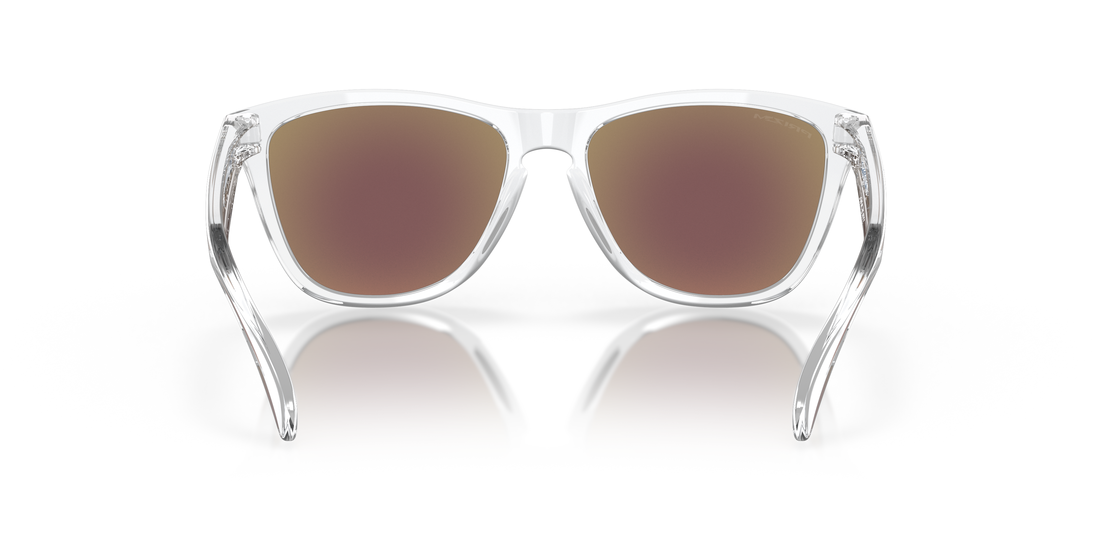 Oakley Frogskins OO9013 in Crystal Clear / Prizm Sapphire, back view #Colour_Crystal Clear / Prizm Sapphire