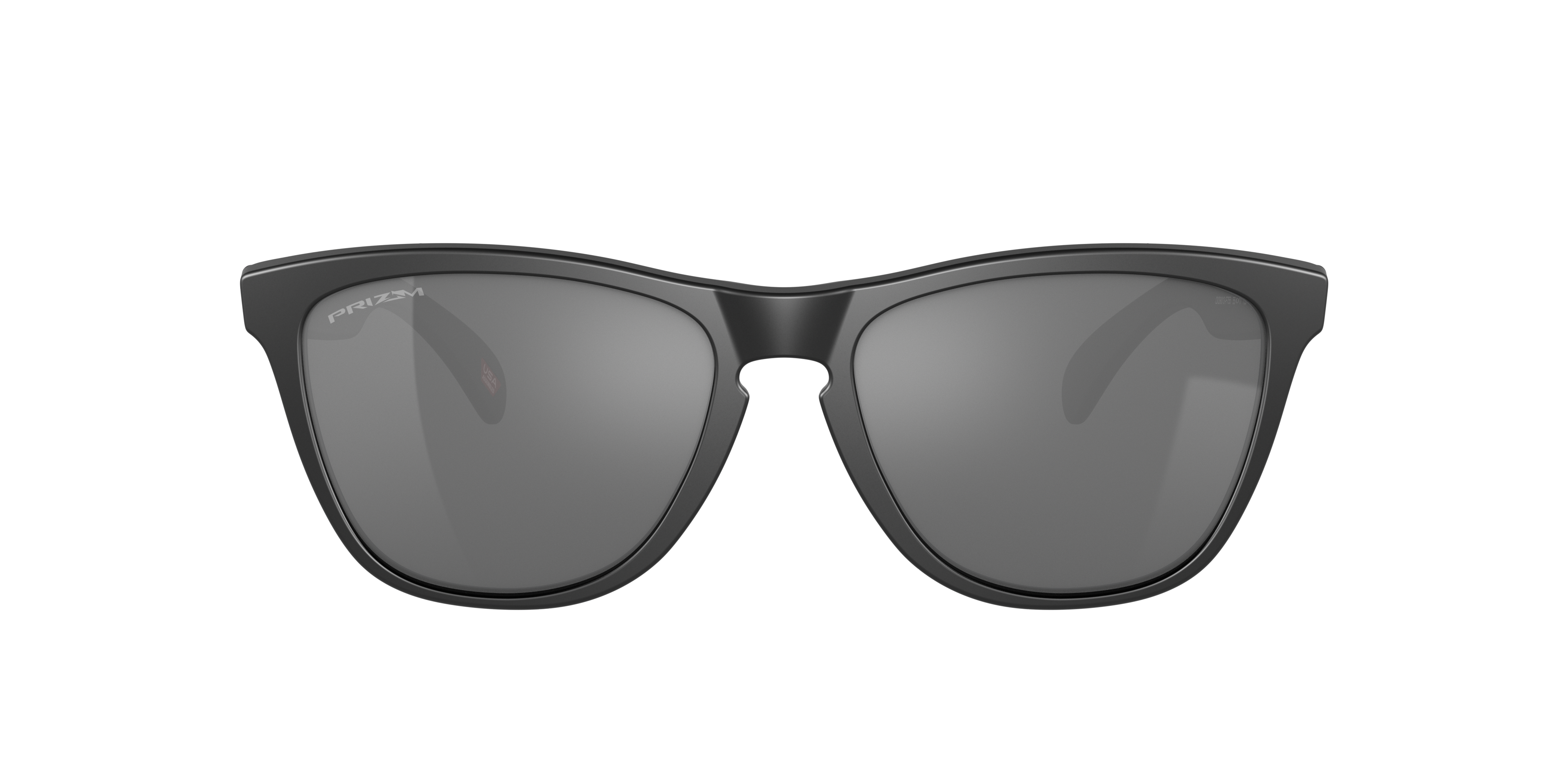 Oakley Frogskins OO9013 in Matte Black / Prizm Black Polarized, front view #Colour_Matte Black / Prizm Black Polarized