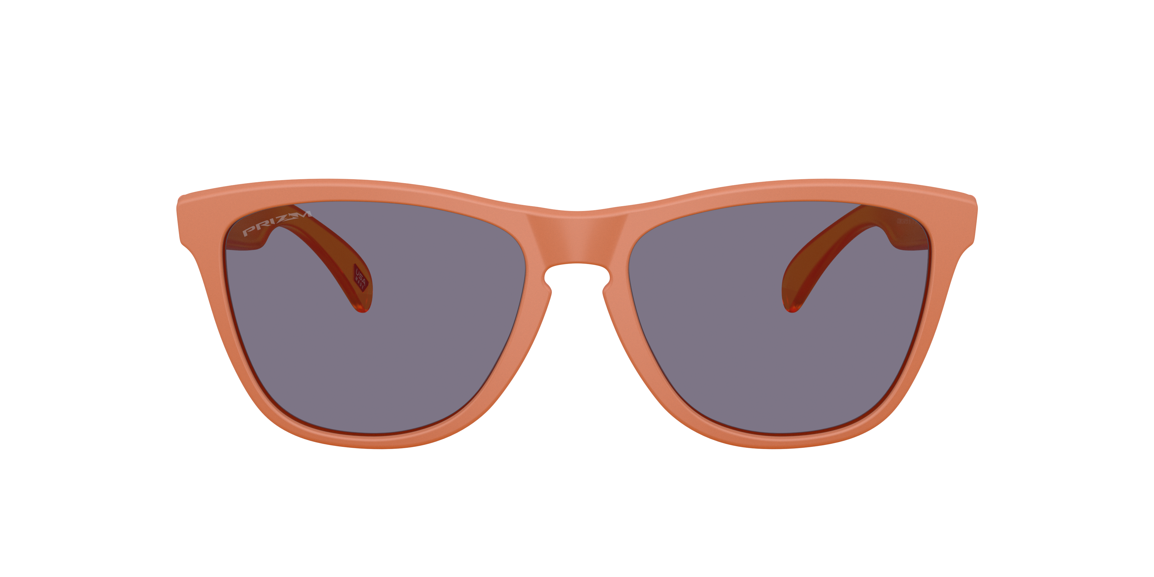 Oakley Frogskins OO9013 in Matte Ginger / Prizm Grey, front view #Colour_Matte Ginger / Prizm Grey