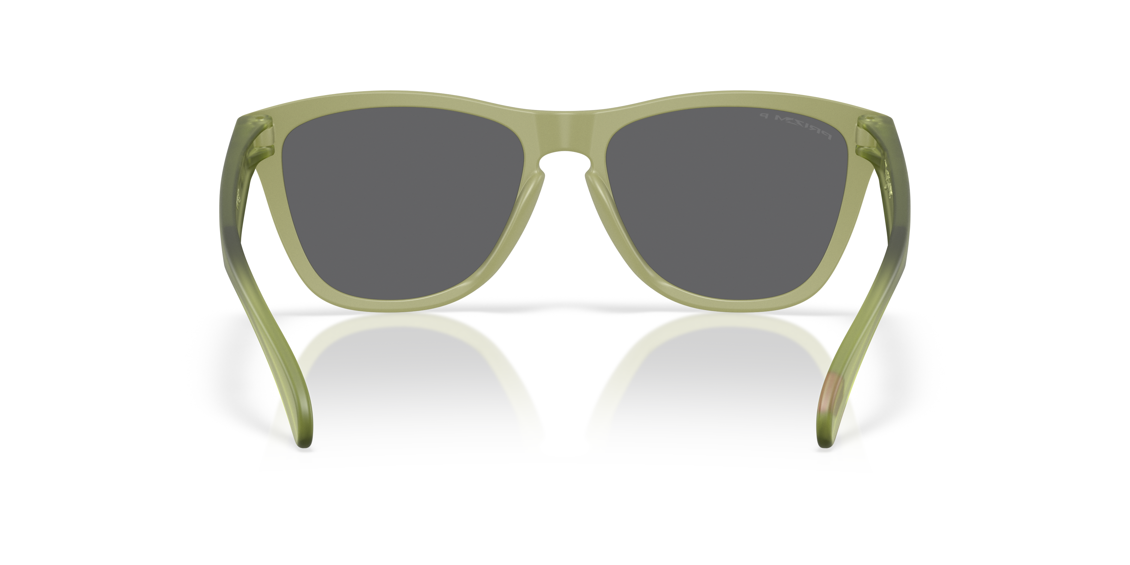 Oakley Frogskins OO9013 in Matte Fern / Prizm Black Polarized, back view #Colour_Matte Fern / Prizm Black Polarized