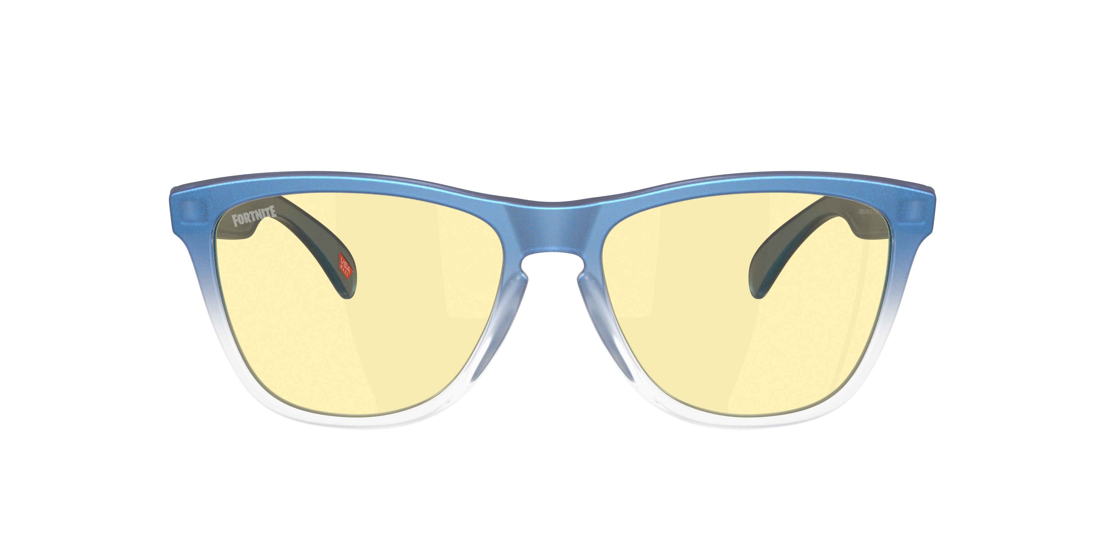 Oakley Frogskins OO9013 in Matt Cyan/Blue/Clear Shift Fade / Prizm Gaming 2.0, front view #Colour_Matt Cyan/Blue/Clear Shift Fade / Prizm Gaming 2.0