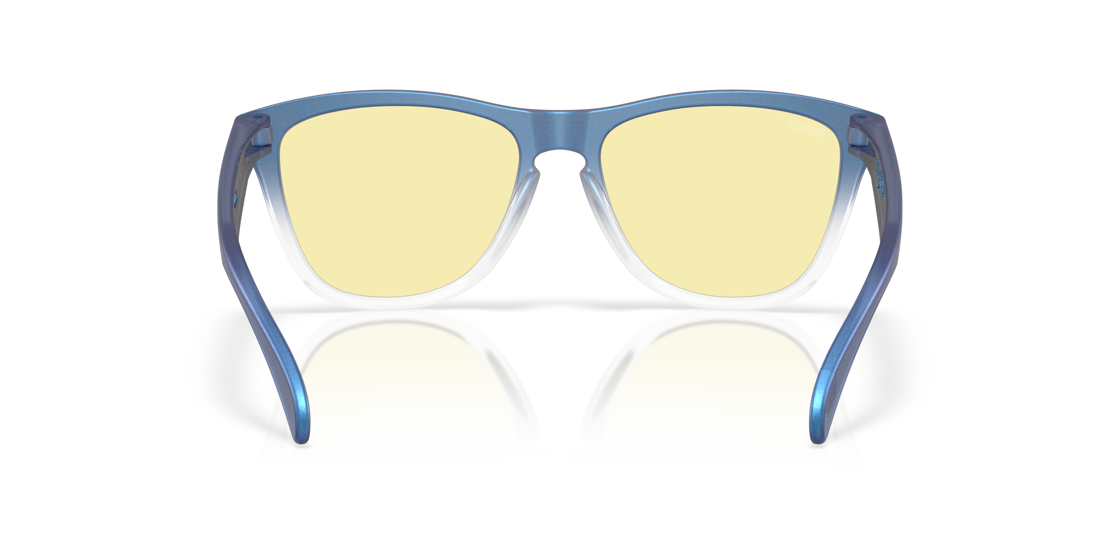 Oakley Frogskins OO9013 in Matt Cyan/Blue/Clear Shift Fade / Prizm Gaming 2.0, back view #Colour_Matt Cyan/Blue/Clear Shift Fade / Prizm Gaming 2.0