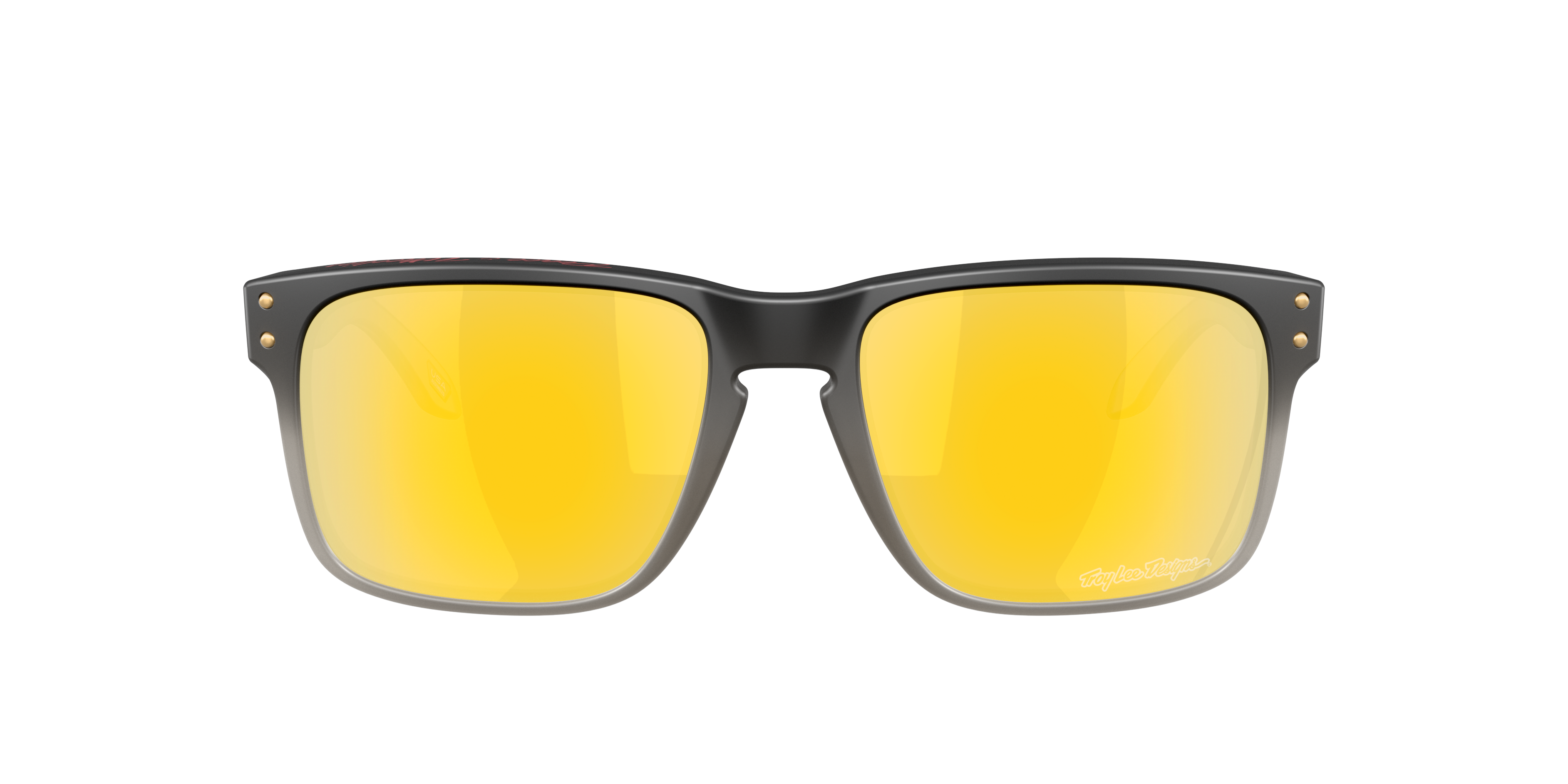 Oakley Holbrook OO9102 in Troy Lee Designs Black Fade / Prizm 24K Polarized, front view #Colour_Troy Lee Designs Black Fade / Prizm 24K Polarized