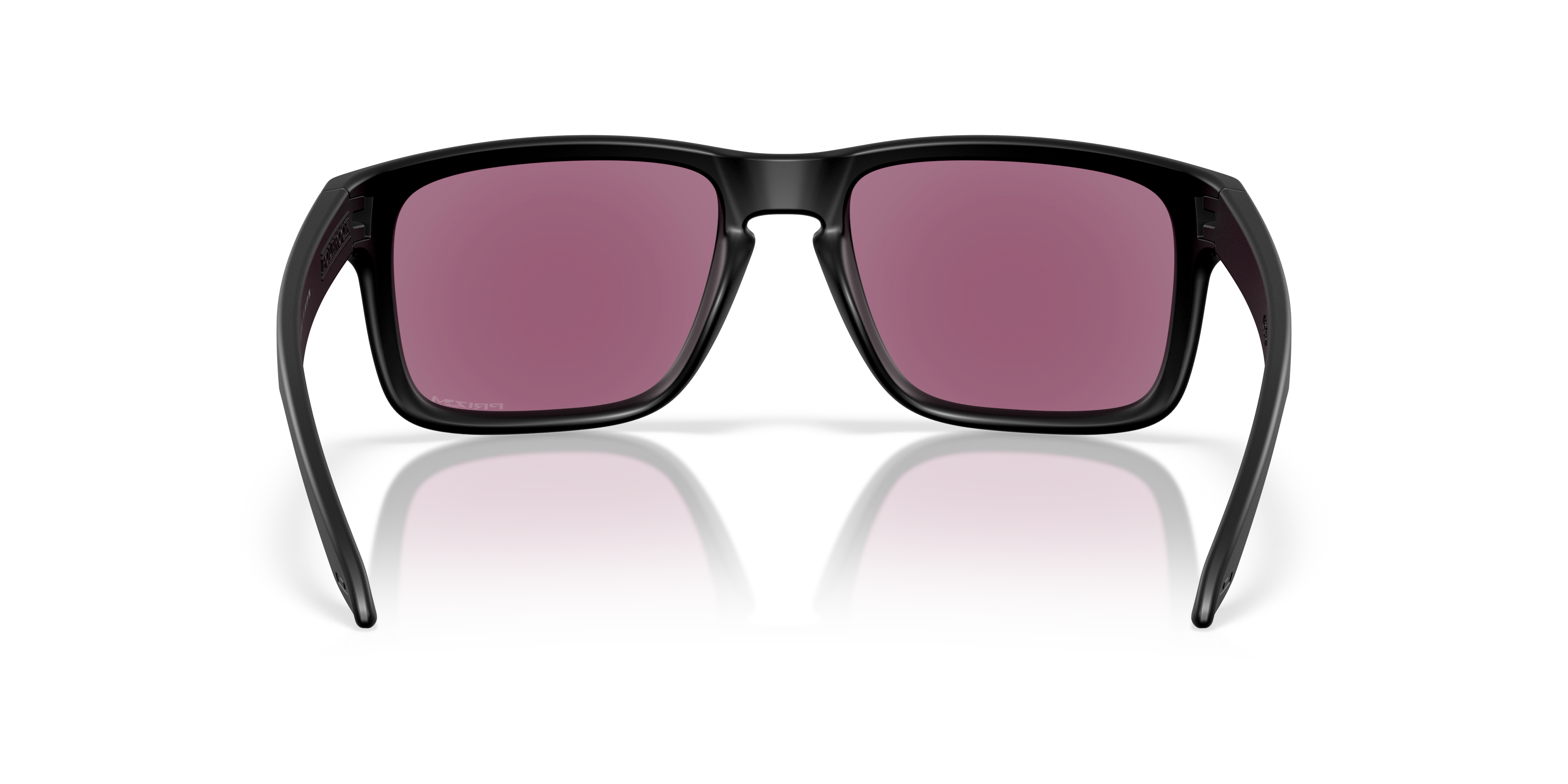 Oakley Holbrook OO9102 in Matte Black / Prizm Road Jade, back view #Colour_Matte Black / Prizm Road Jade