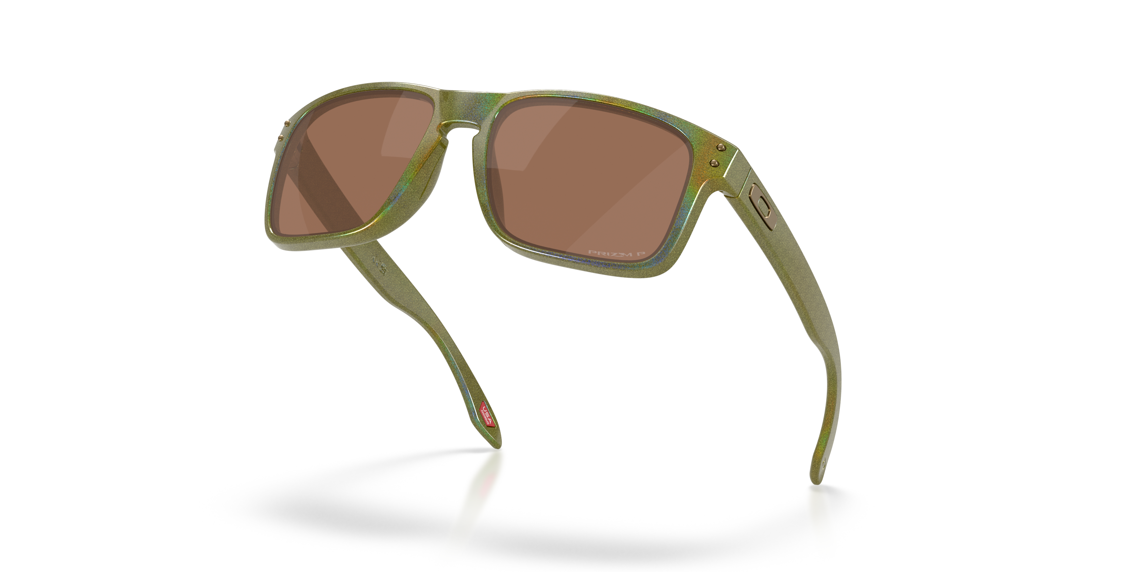 Oakley Holbrook OO9102 in Fern Spacedust / Prizm Tungsten Polarized, angled view #Colour_Fern Spacedust / Prizm Tungsten Polarized