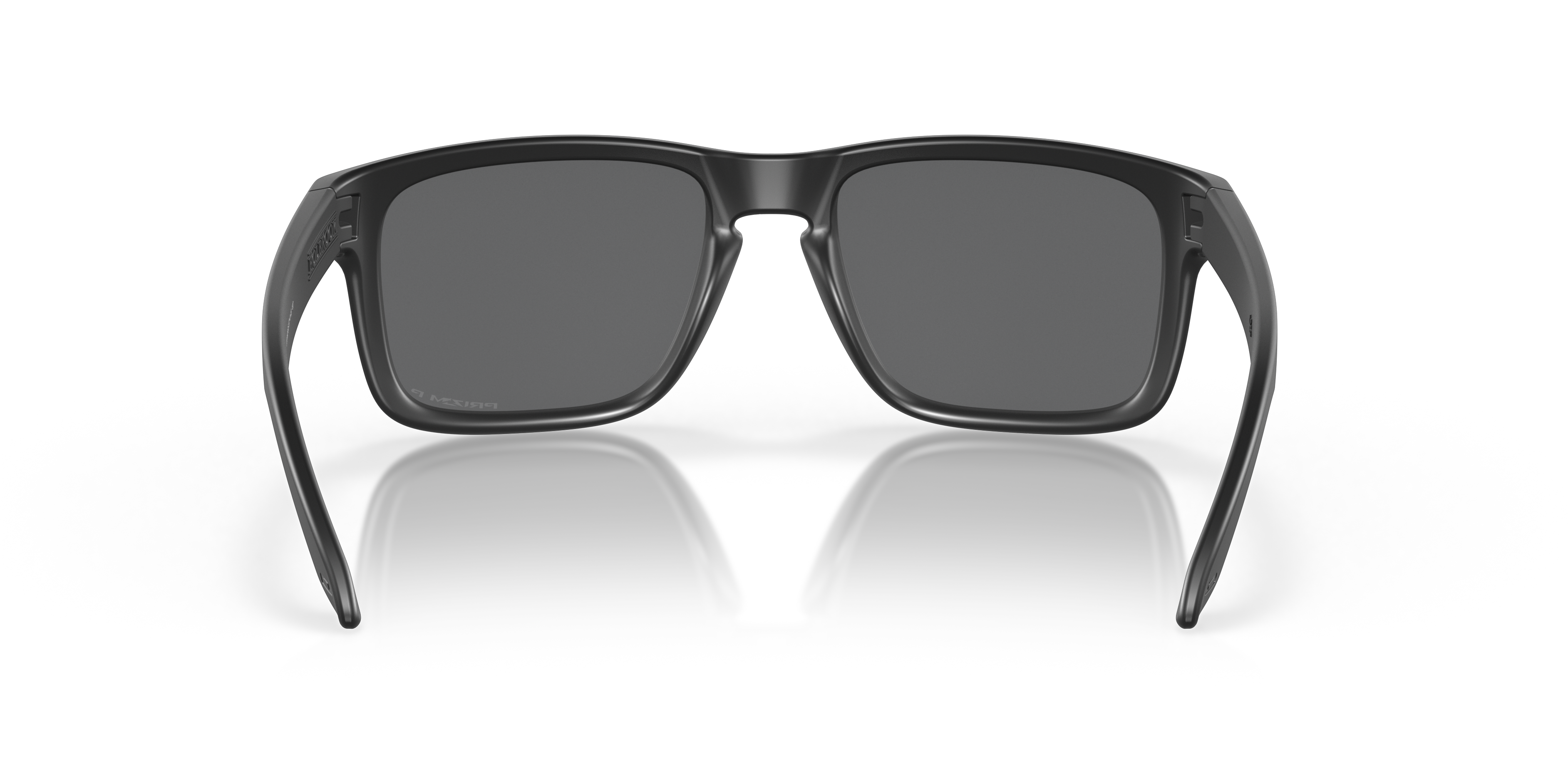 Oakley Holbrook OO9102 in Matte Black / Prizm Black Polarized, back view #Colour_Matte Black / Prizm Black Polarized