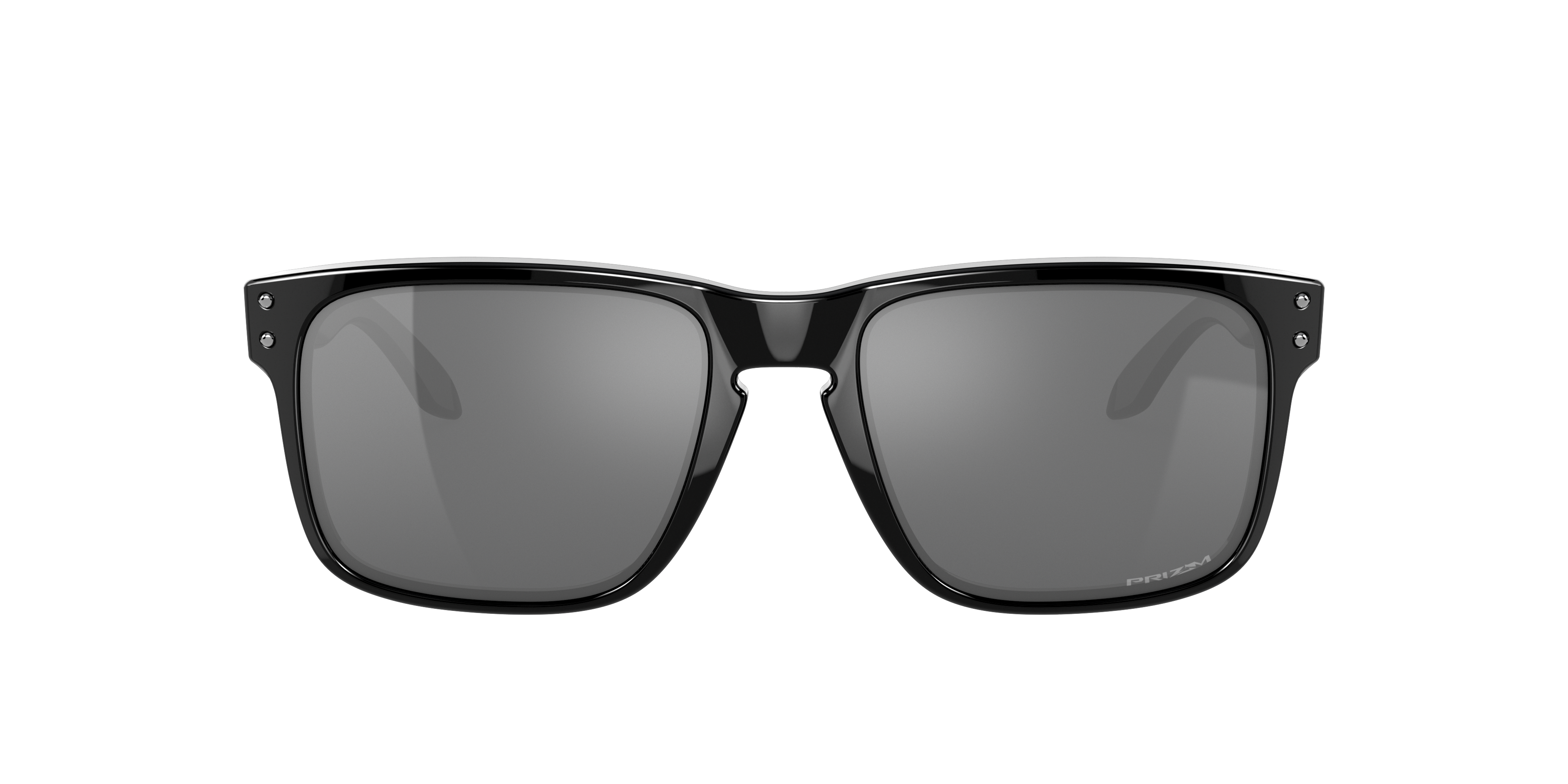 Oakley Holbrook OO9102 in Polished Black / Prizm Black, front view #Colour_Polished Black / Prizm Black