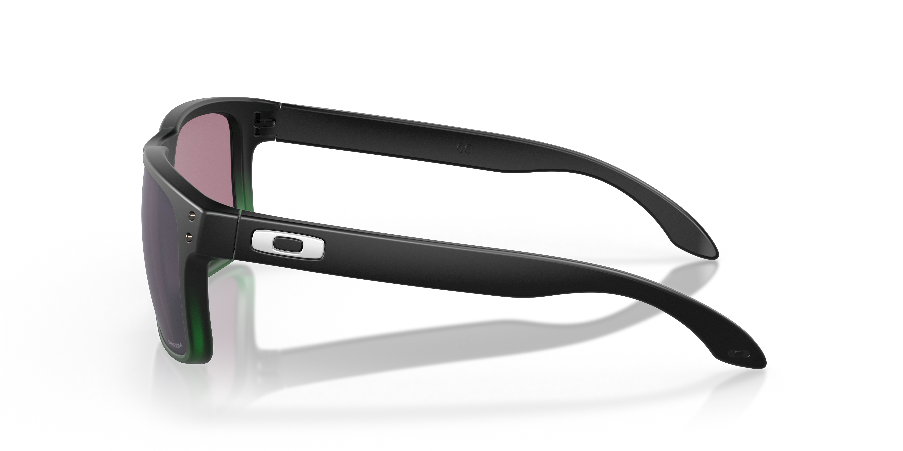 Oakley Holbrook OO9102 in Jade Fade / Prizm Jade, side view #Colour_Jade Fade / Prizm Jade