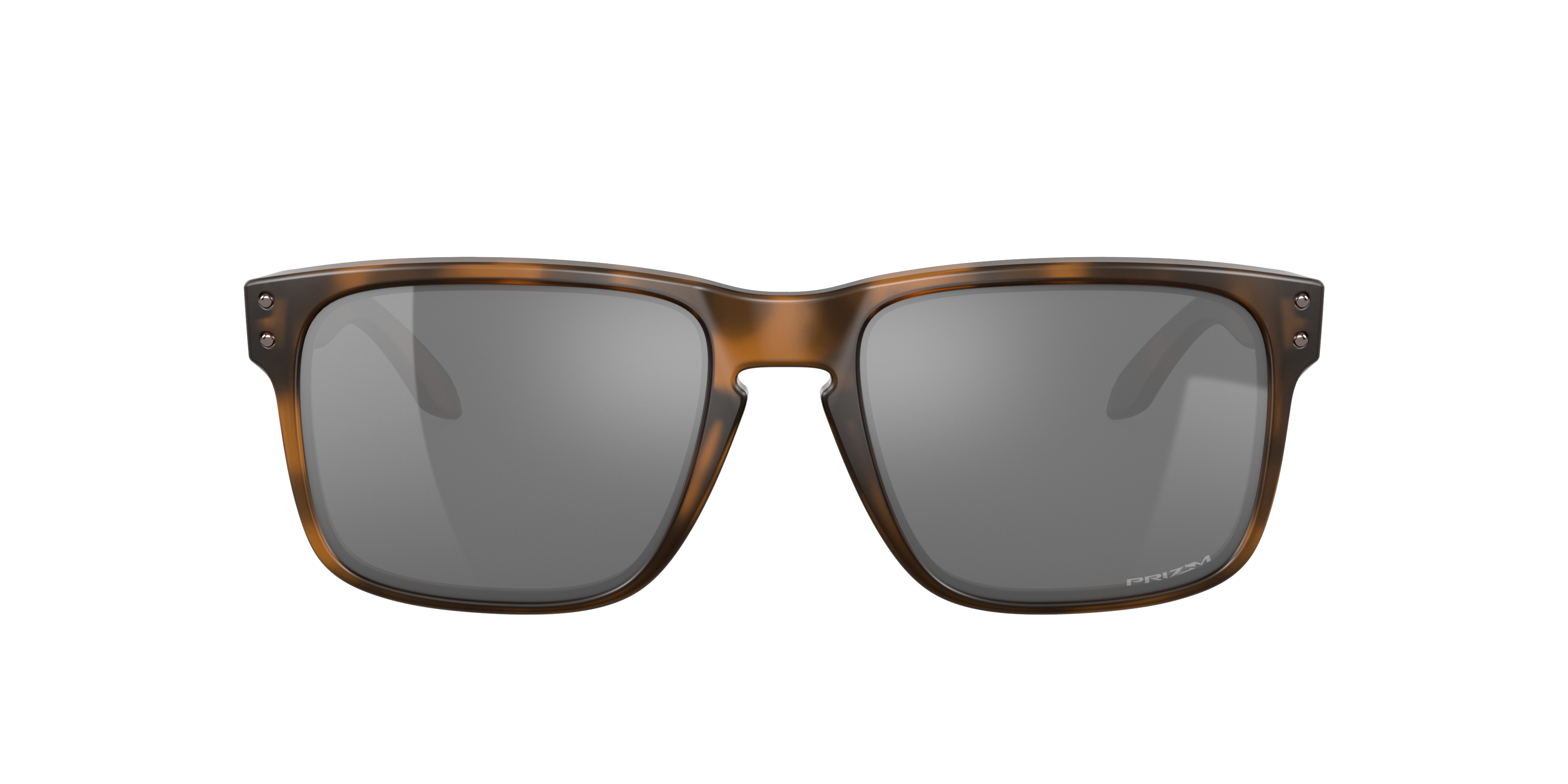 Oakley Holbrook OO9102 in Matte Brown Tortoise / Prizm Black, front view #Colour_Matte Brown Tortoise / Prizm Black