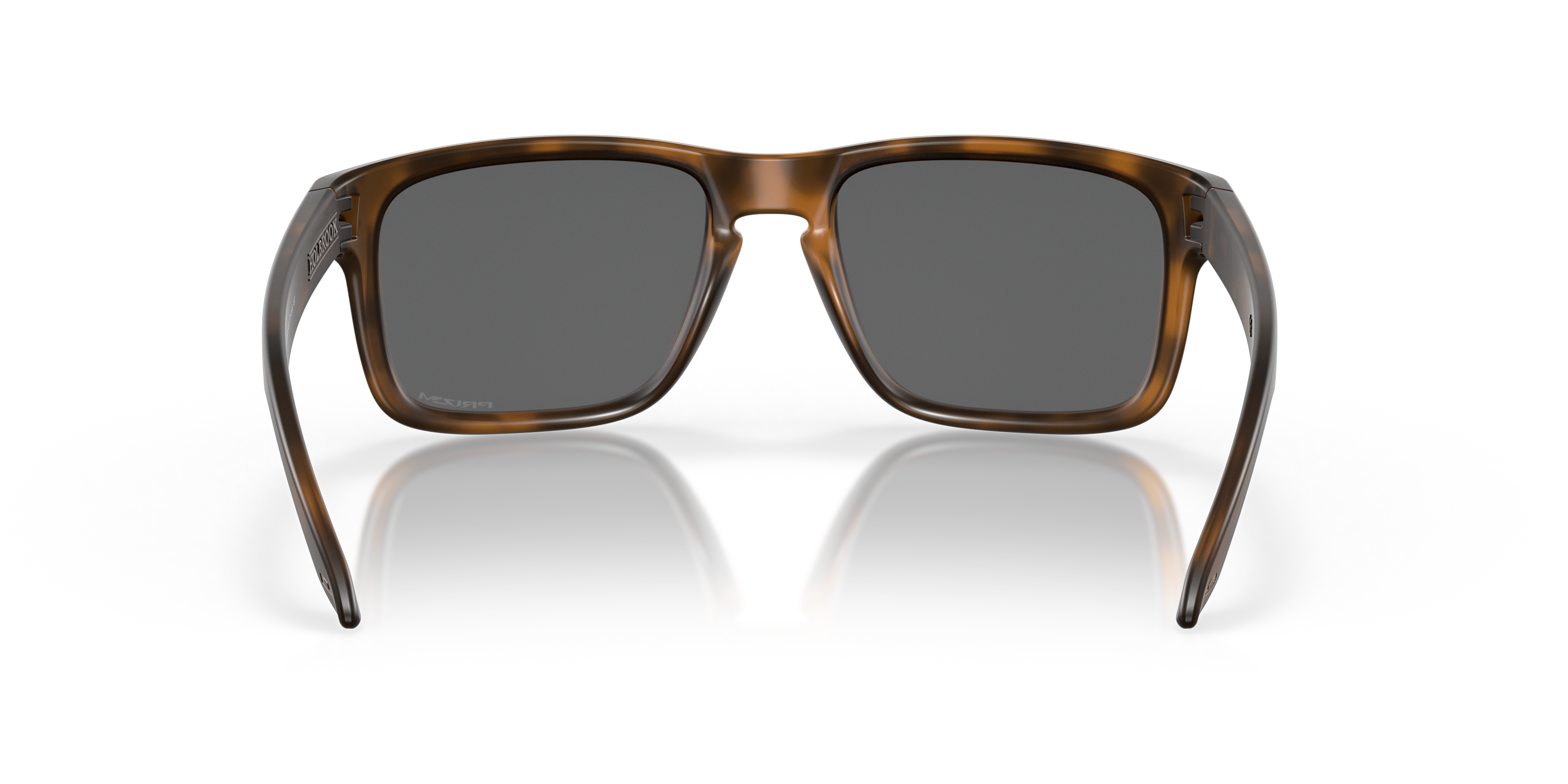 Oakley Holbrook OO9102 in Matte Brown Tortoise / Prizm Black, back view #Colour_Matte Brown Tortoise / Prizm Black