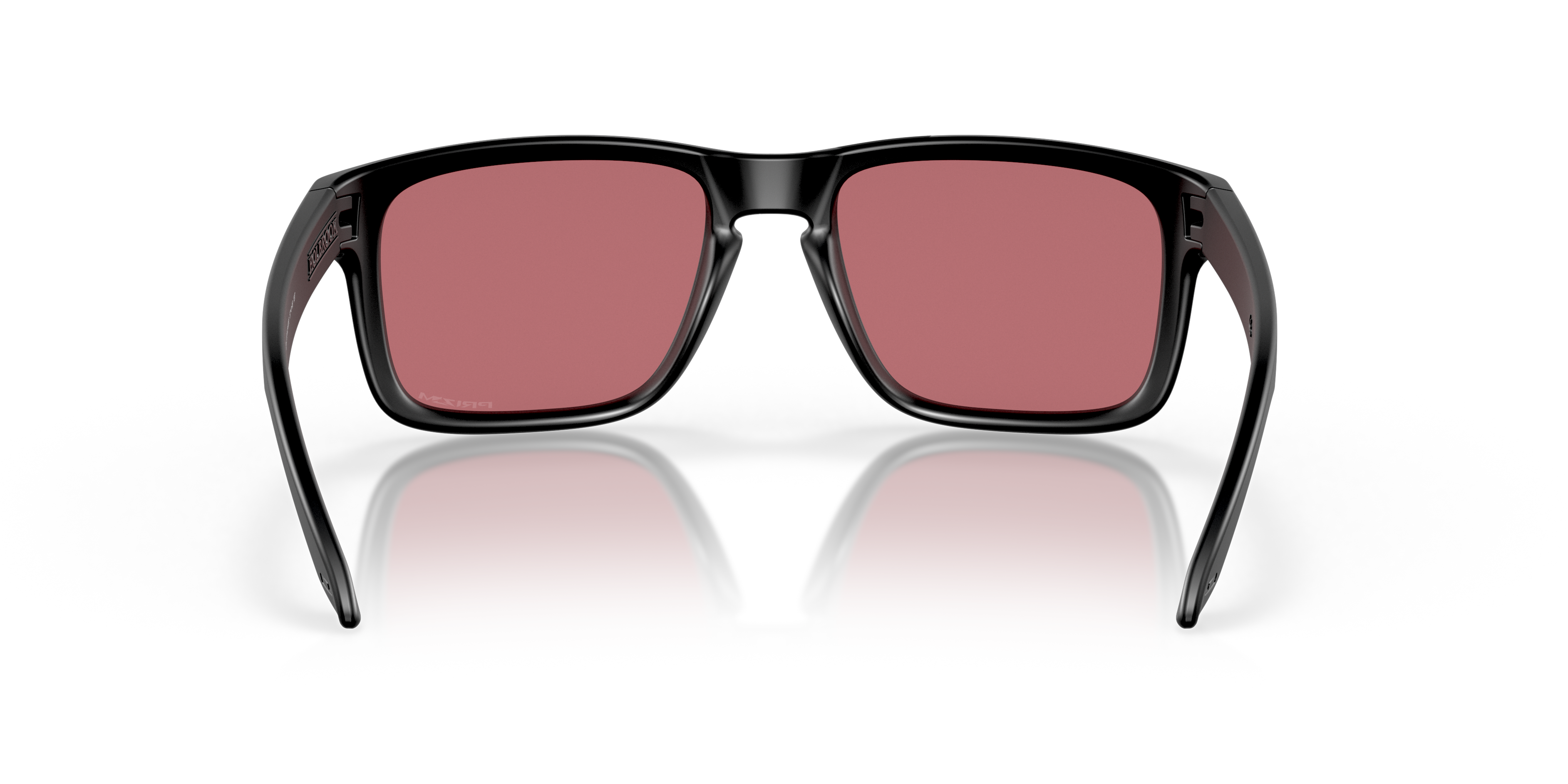 Oakley Holbrook OO9102 in Matte Black / Prizm Dark Golf, back view #Colour_Matte Black / Prizm Dark Golf