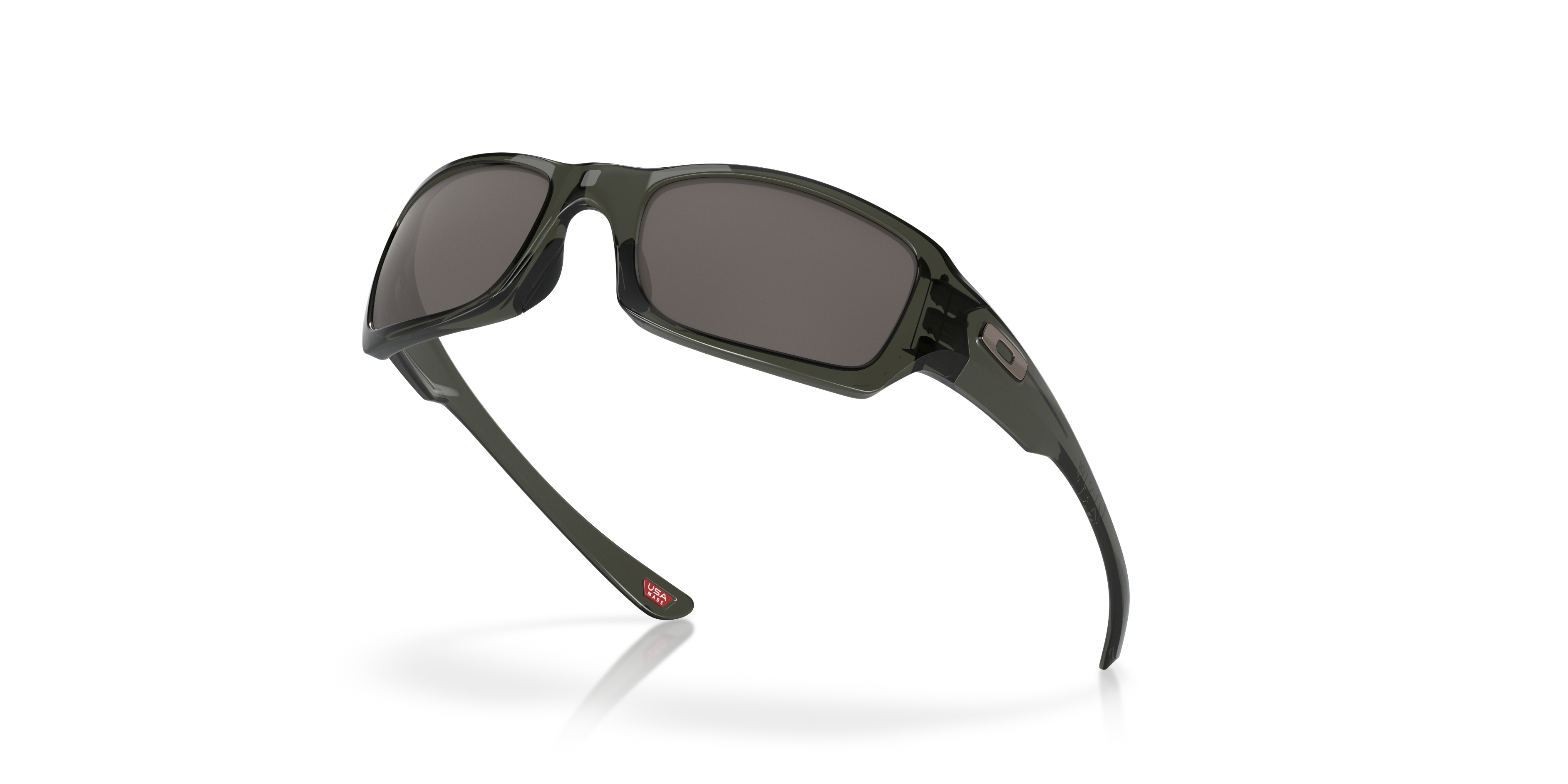 Oakley Fives Squared OO9238 in Grey Smoke / Warm Grey, angled view #Colour_Grey Smoke / Warm Grey