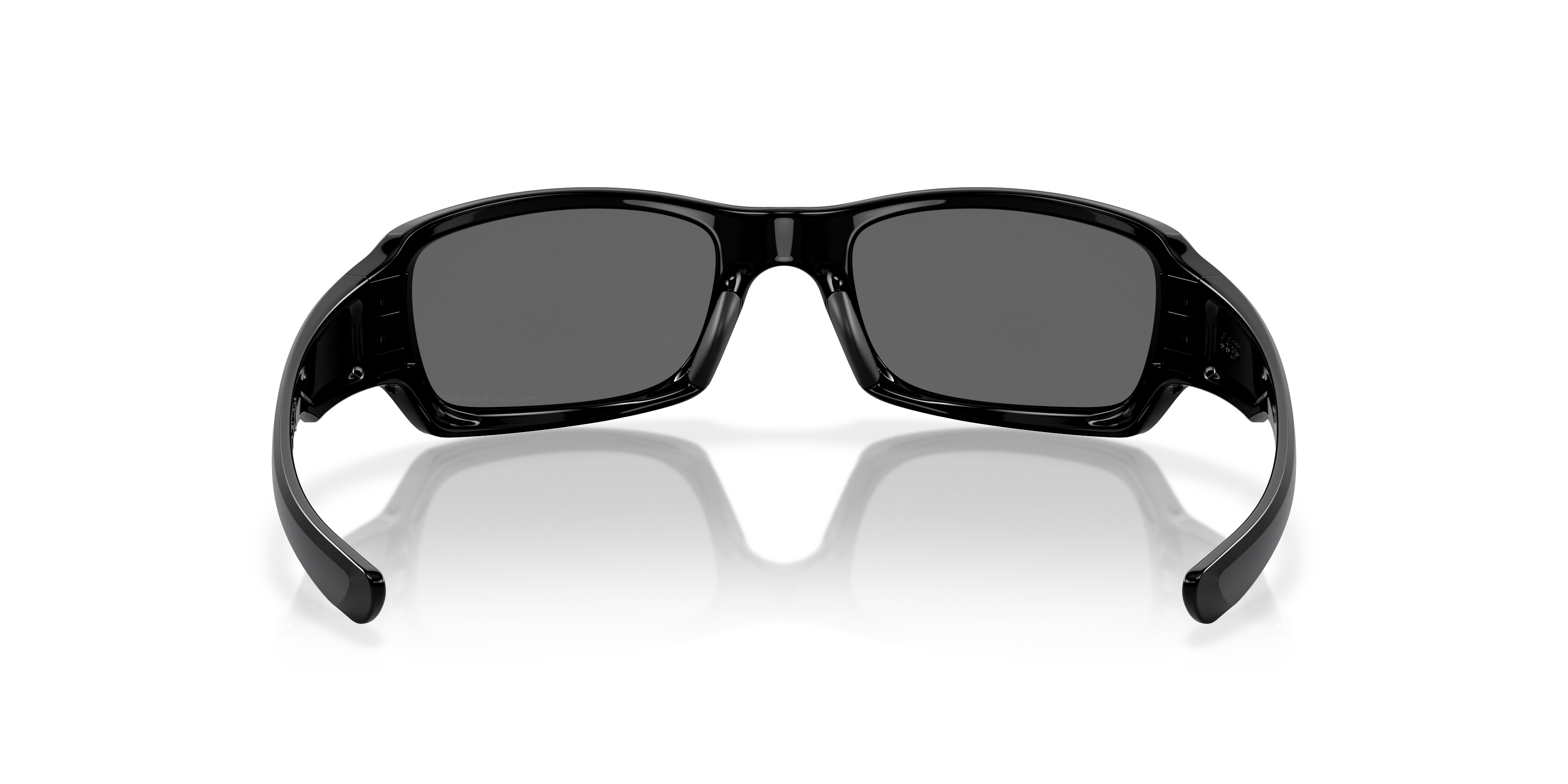 Oakley Fives Squared OO9238 in Polished Black / Black Iridium Polarized, back view #Colour_Polished Black / Black Iridium Polarized
