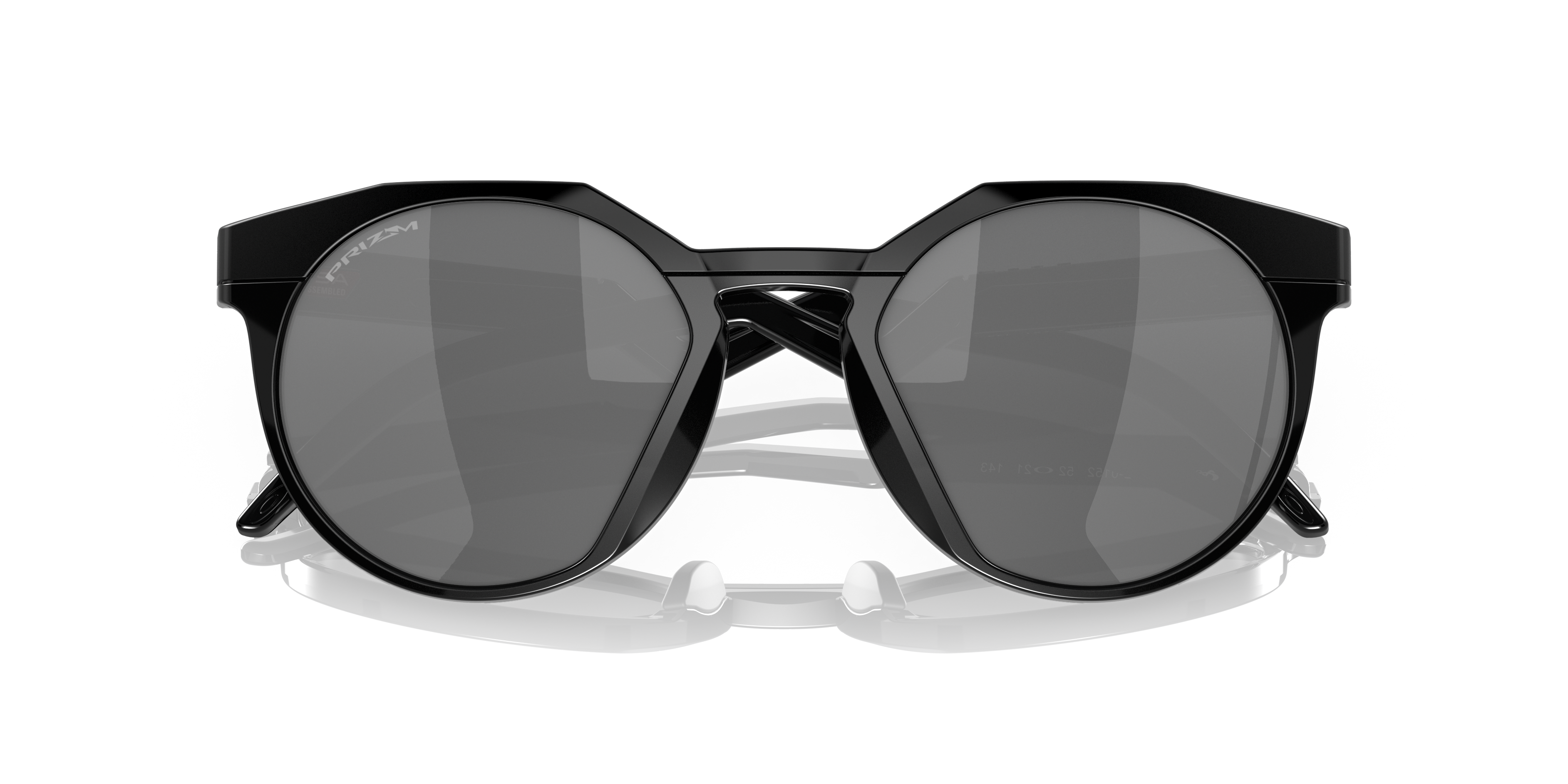 Oakley HSTN OO9242 in Matte Black / Prizm Black, front detail view #Colour_Matte Black / Prizm Black