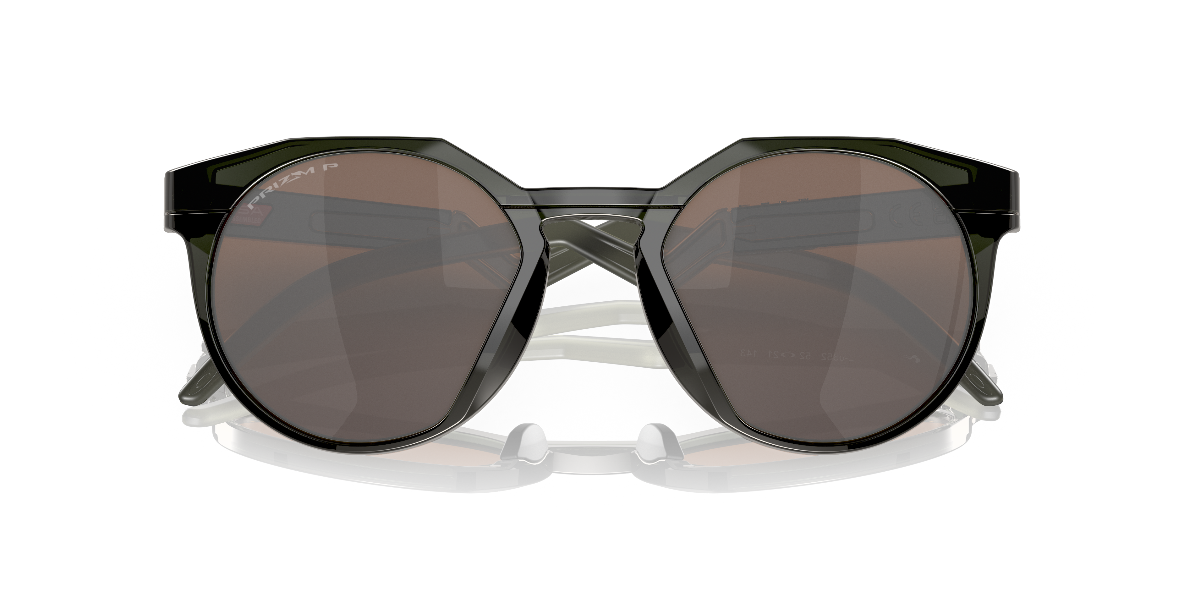 Oakley HSTN OO9242 in Olive Ink / Prizm Tungsten Polarized, front detail view #Colour_Olive Ink / Prizm Tungsten Polarized