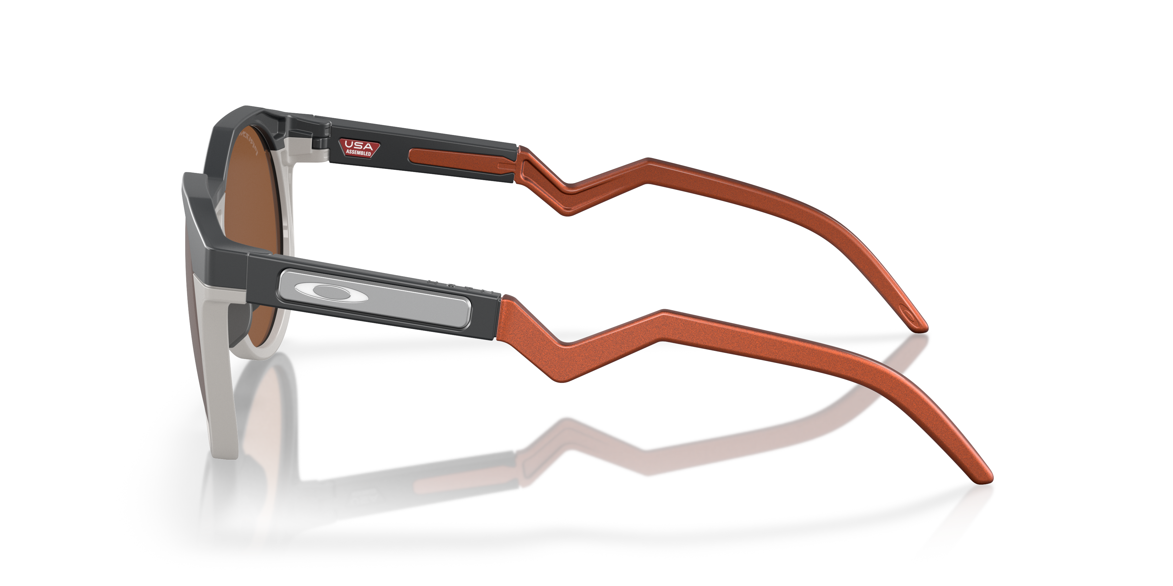 Oakley HSTN OO9242 in Matte Carbon / Prizm Tungsten, side view #Colour_Matte Carbon / Prizm Tungsten