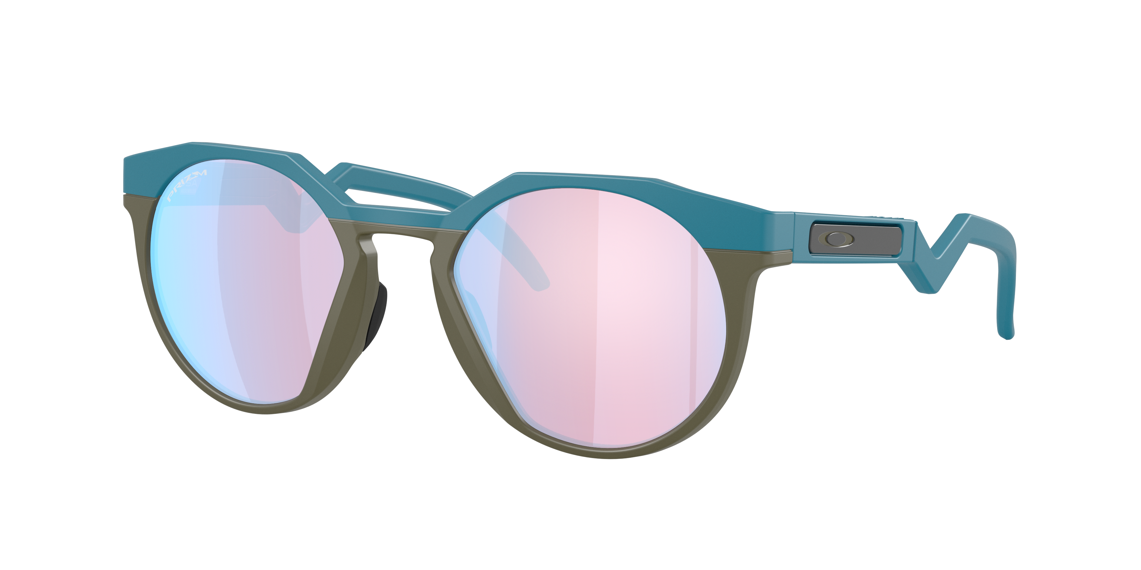 Oakley HSTN OO9242 in Matte Balsam / Prizm Snow Sapphire, three-quarter view #Colour_Matte Balsam / Prizm Snow Sapphire