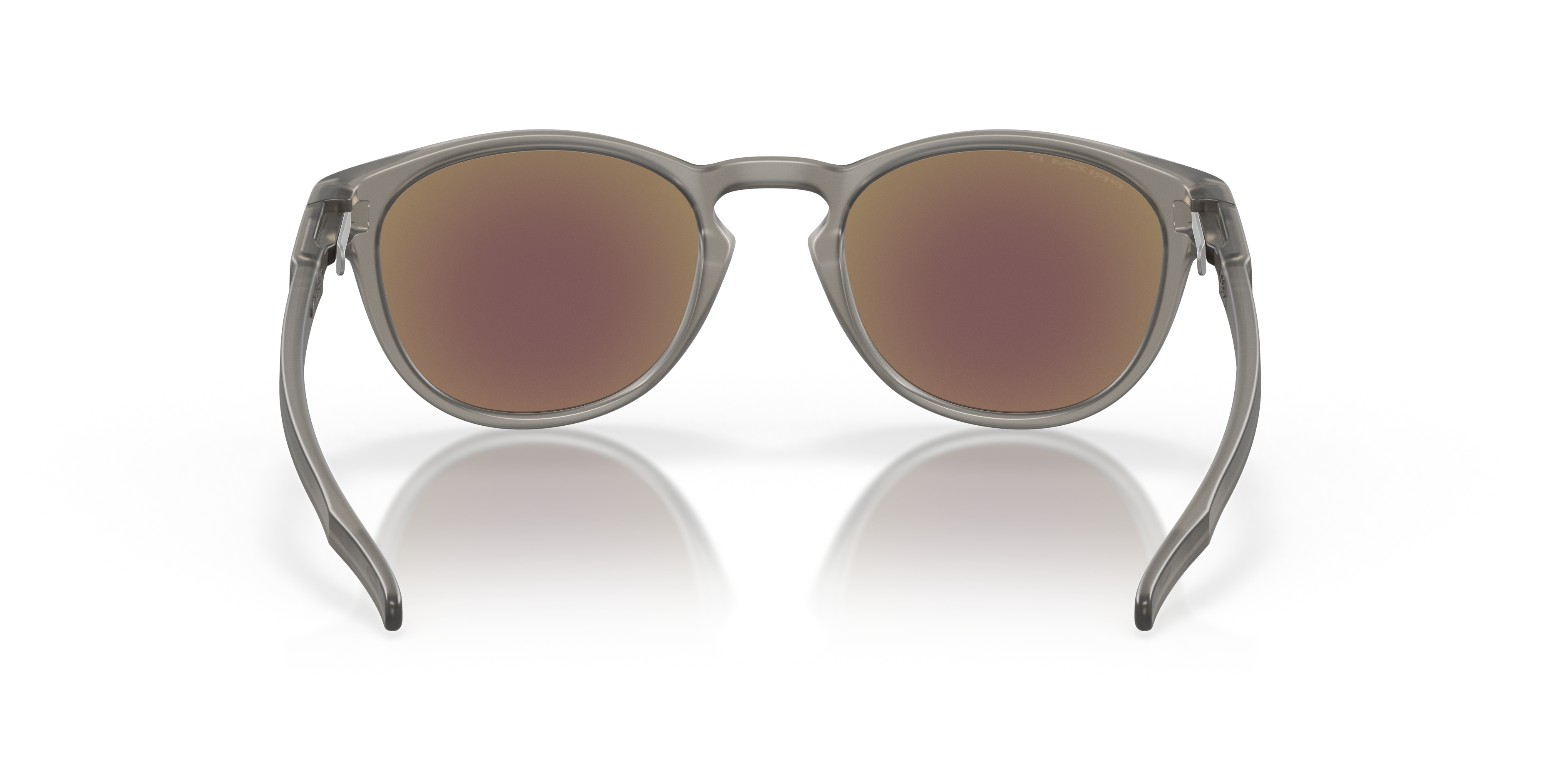 Oakley Latch OO9265 in Matte Grey Ink / Prizm Sapphire Polarized, back view #Colour_Matte Grey Ink / Prizm Sapphire Polarized