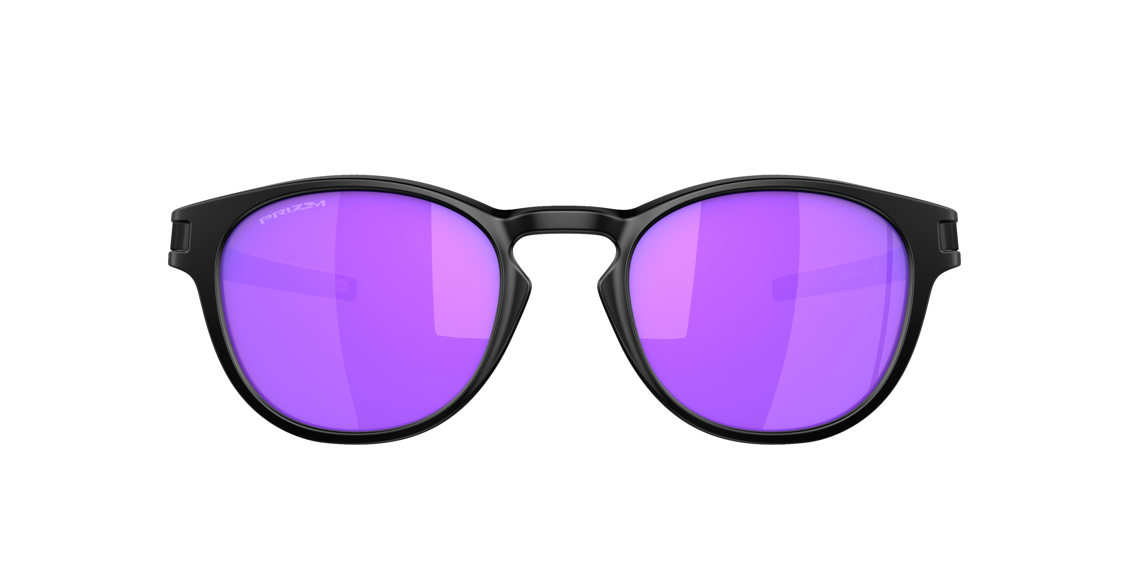 Oakley Latch OO9265 in Matte Black / Prizm Violet, front view #Colour_Matte Black / Prizm Violet