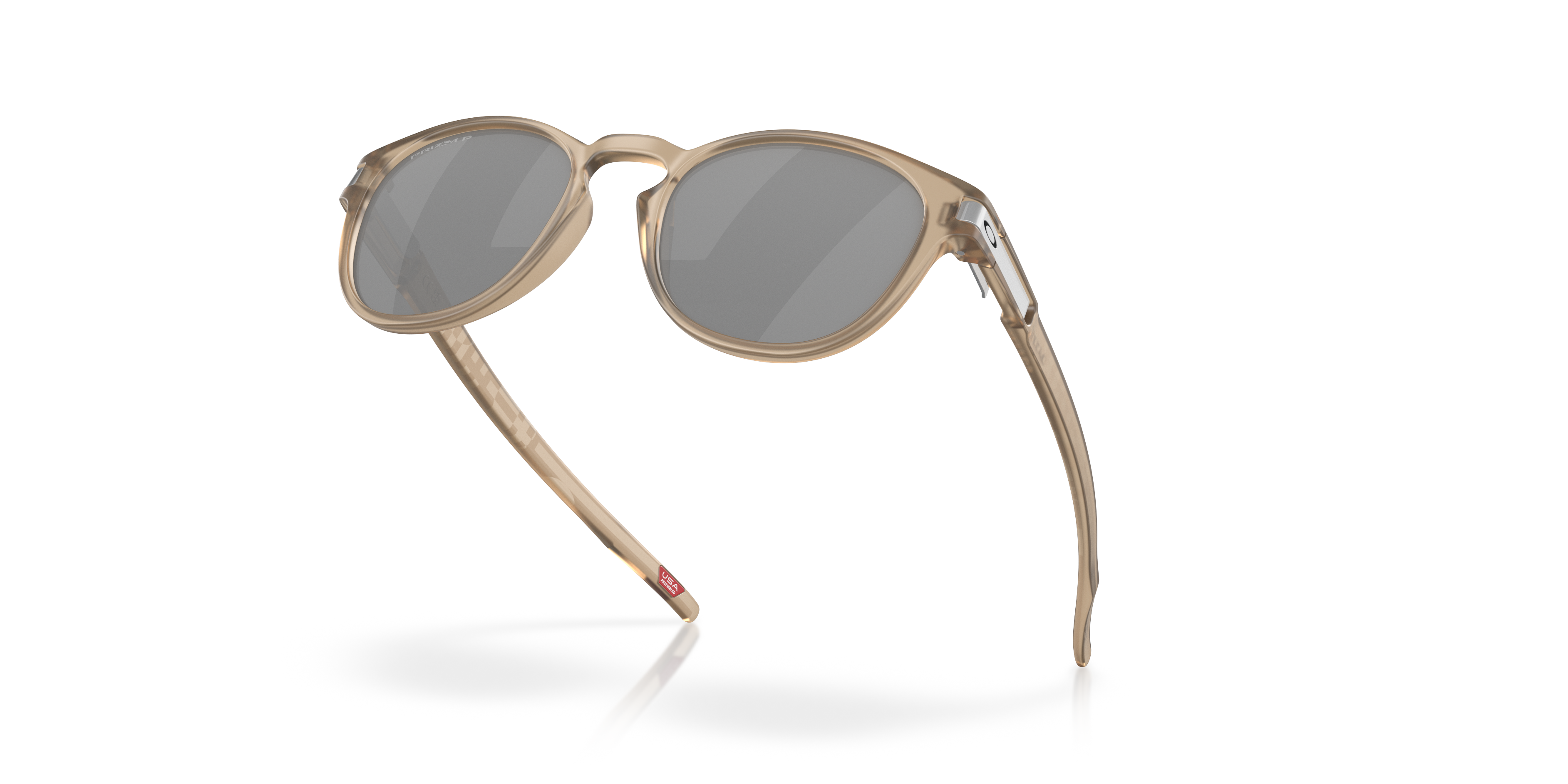 Oakley Latch OO9265 in Matte Sepia / Prizm Black Polarized, angled view #Colour_Matte Sepia / Prizm Black Polarized