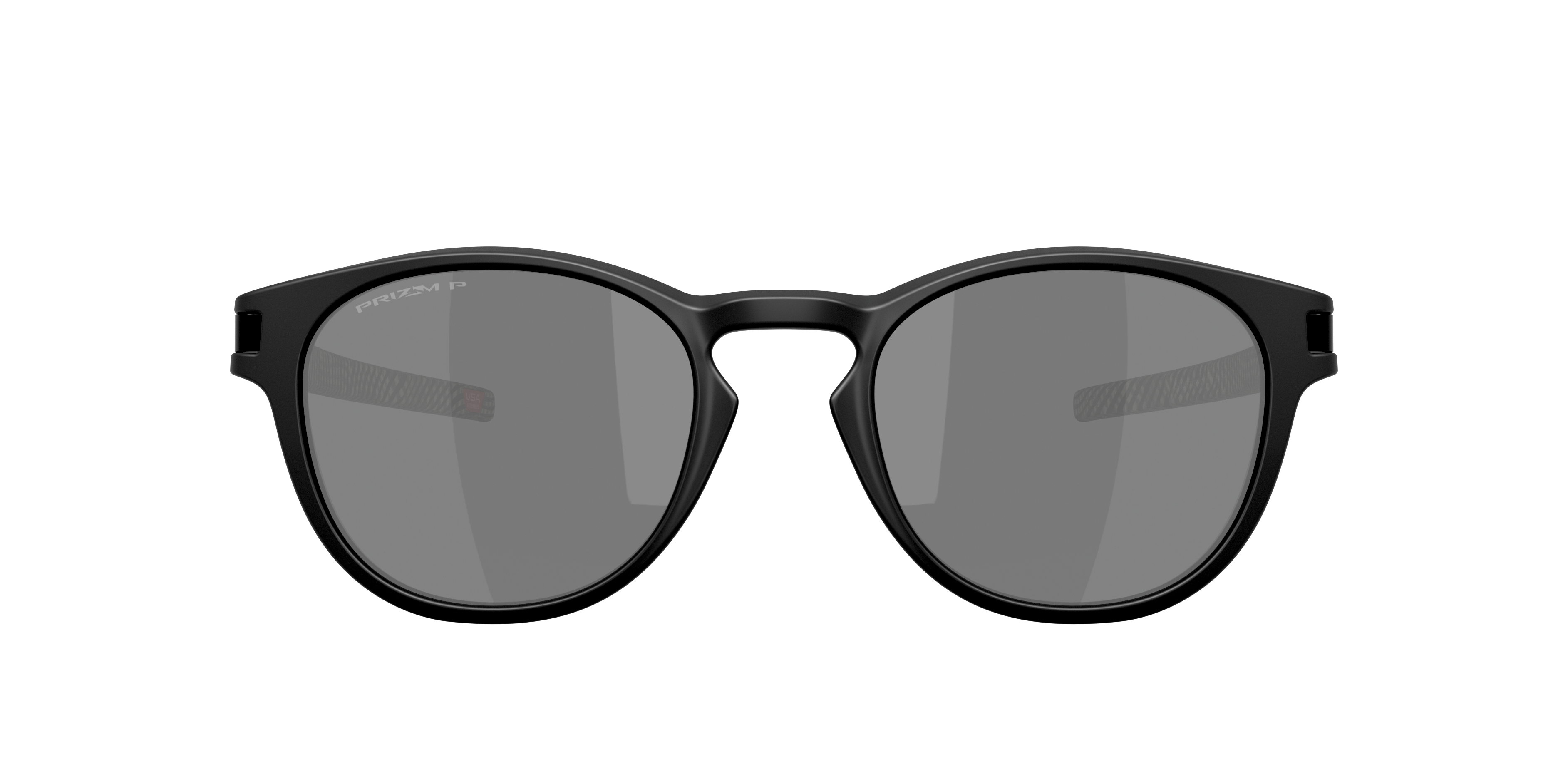 Oakley Latch OO9265 in Matte Black / Prizm Black Polarized, front view #Colour_Matte Black / Prizm Black Polarized