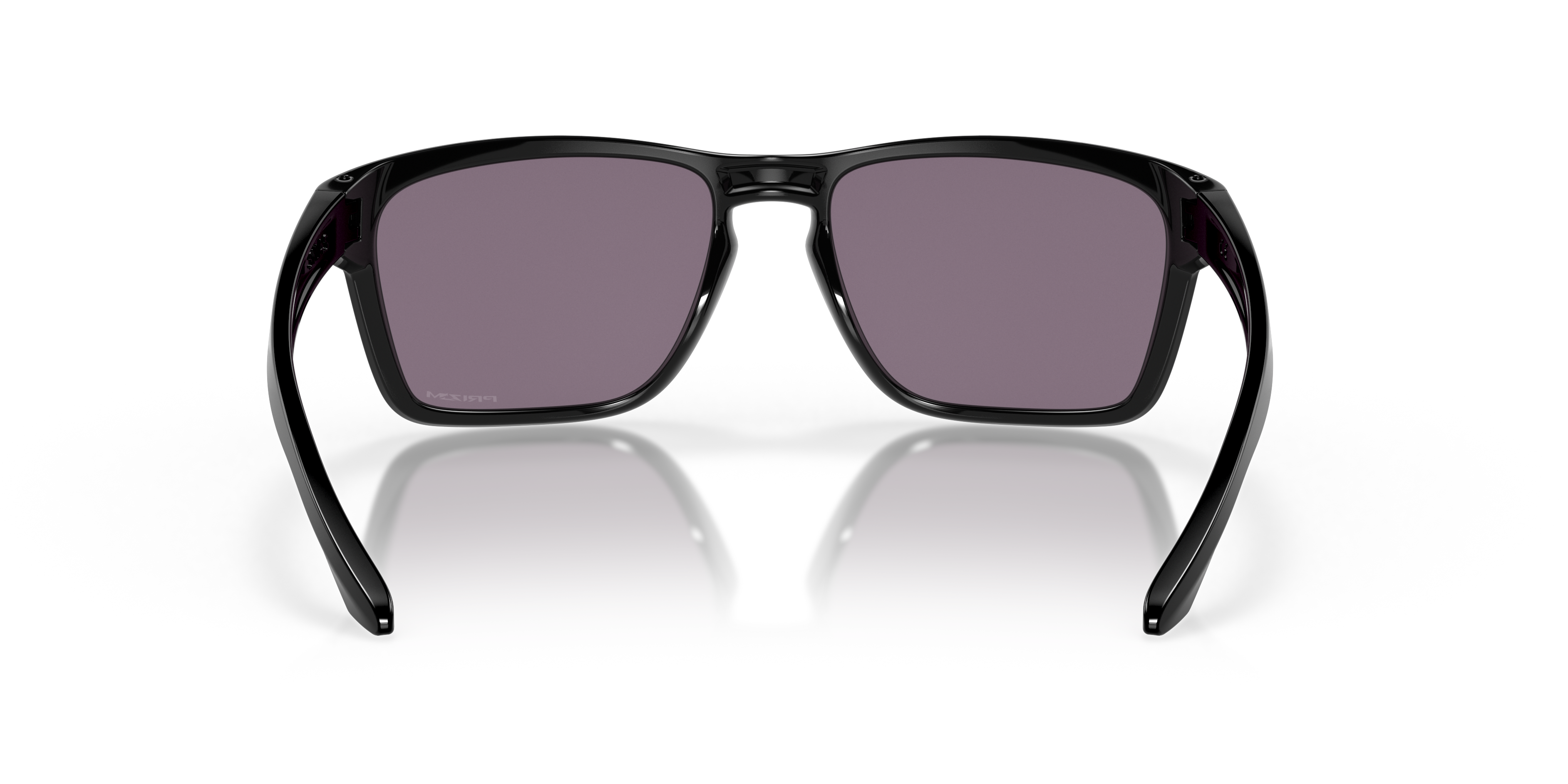 Oakley Sylas OO9448 in Polished Black / Prizm Grey, back view #Colour_Polished Black / Prizm Grey