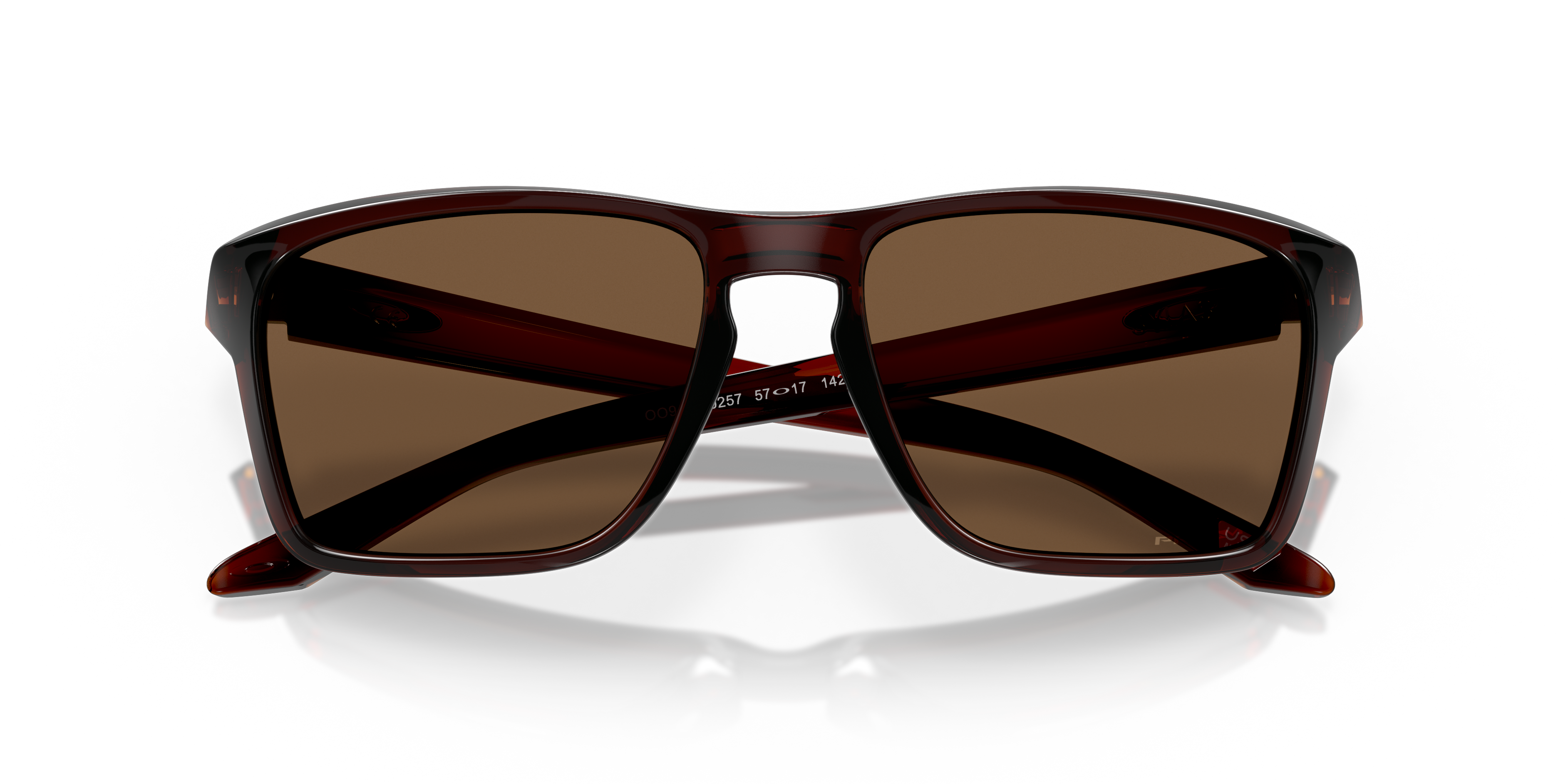 Oakley Sylas OO9448 in Polished Rootbeer / Prizm Bronze, front detail view #Colour_Polished Rootbeer / Prizm Bronze