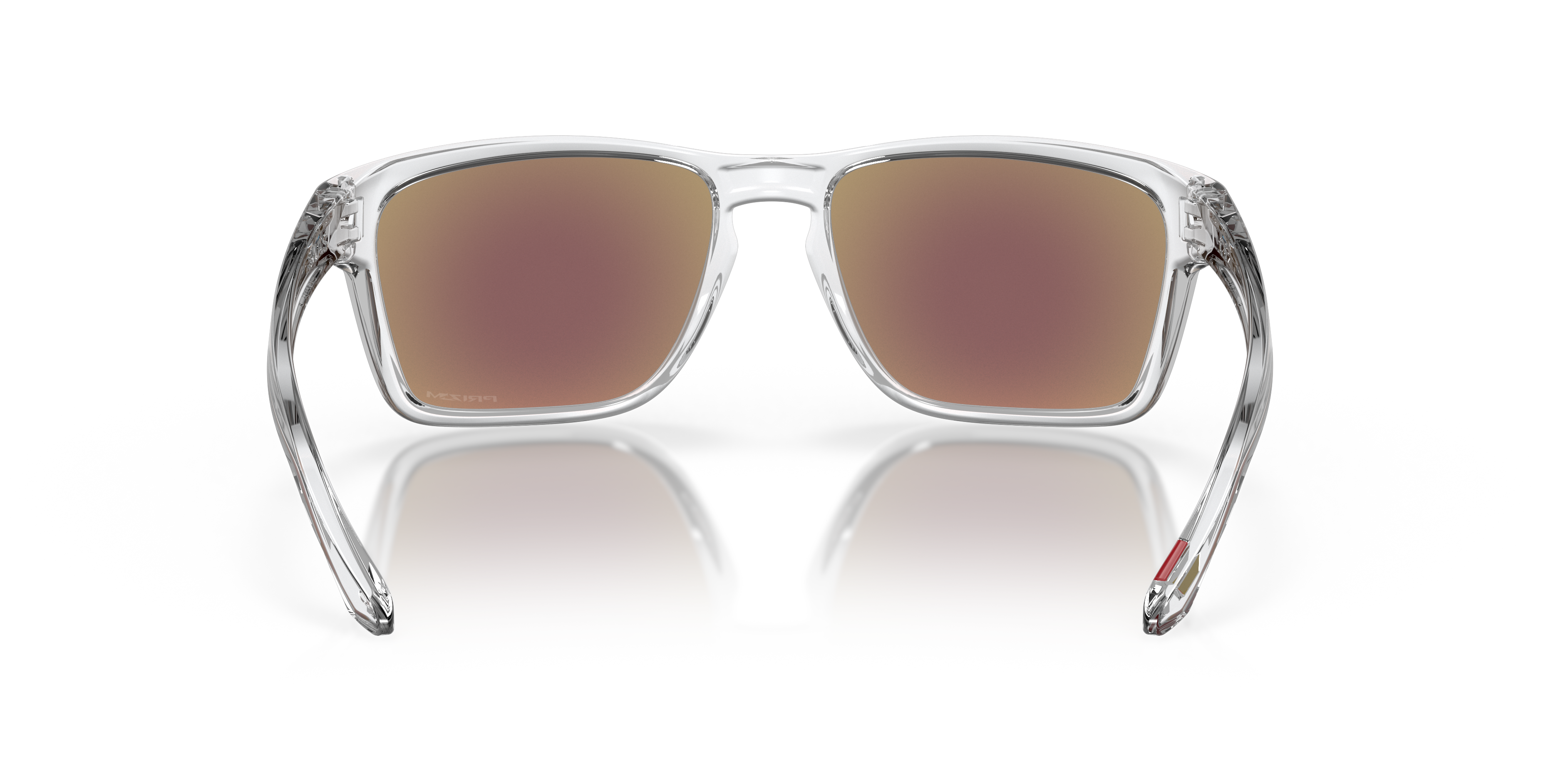 Oakley Sylas OO9448 in Polished Clear / Prizm Sapphire, back view #Colour_Polished Clear / Prizm Sapphire