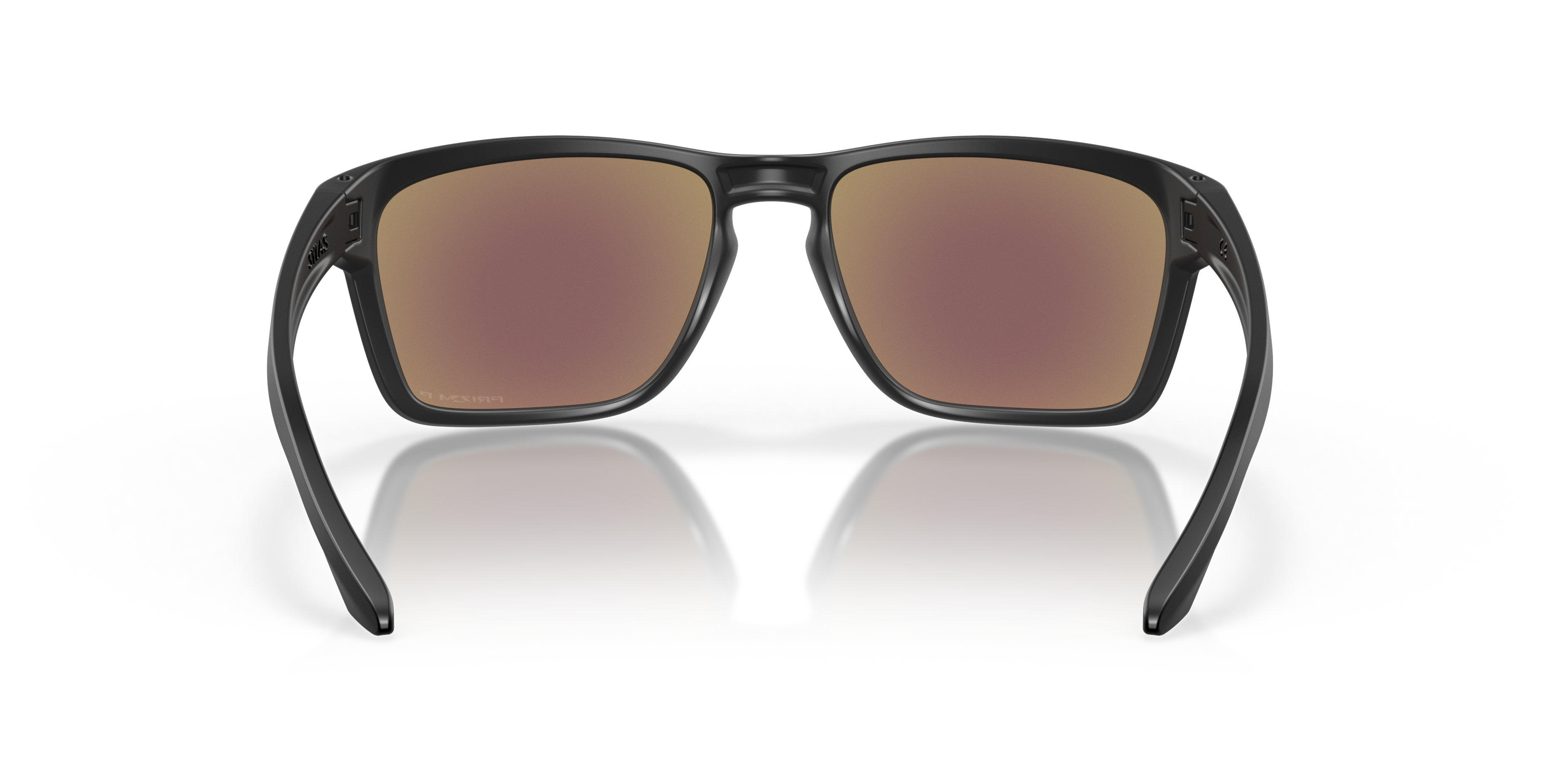 Oakley Sylas OO9448 in Matte Black / Prizm Sapphire Polarized, back view #Colour_Matte Black / Prizm Sapphire Polarized